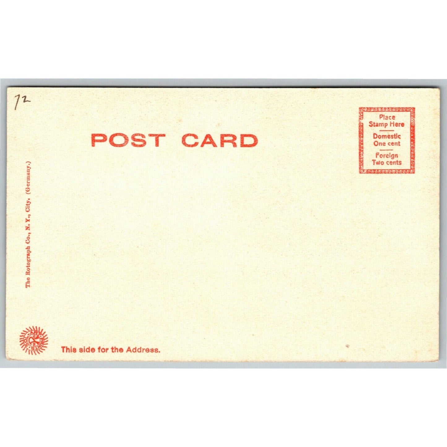 Vintage New York City NYC Postcard Public Library c1905-07 Rotograph