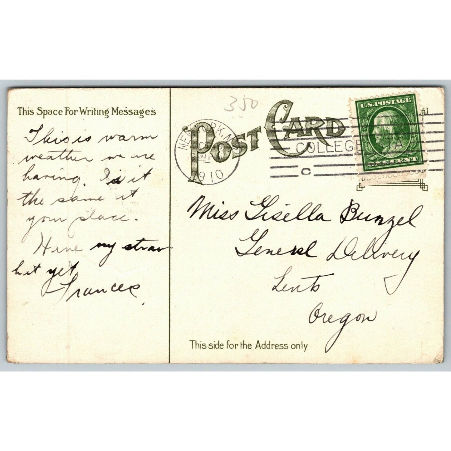 Vintage c1910 New York Postcard "High Bridge"