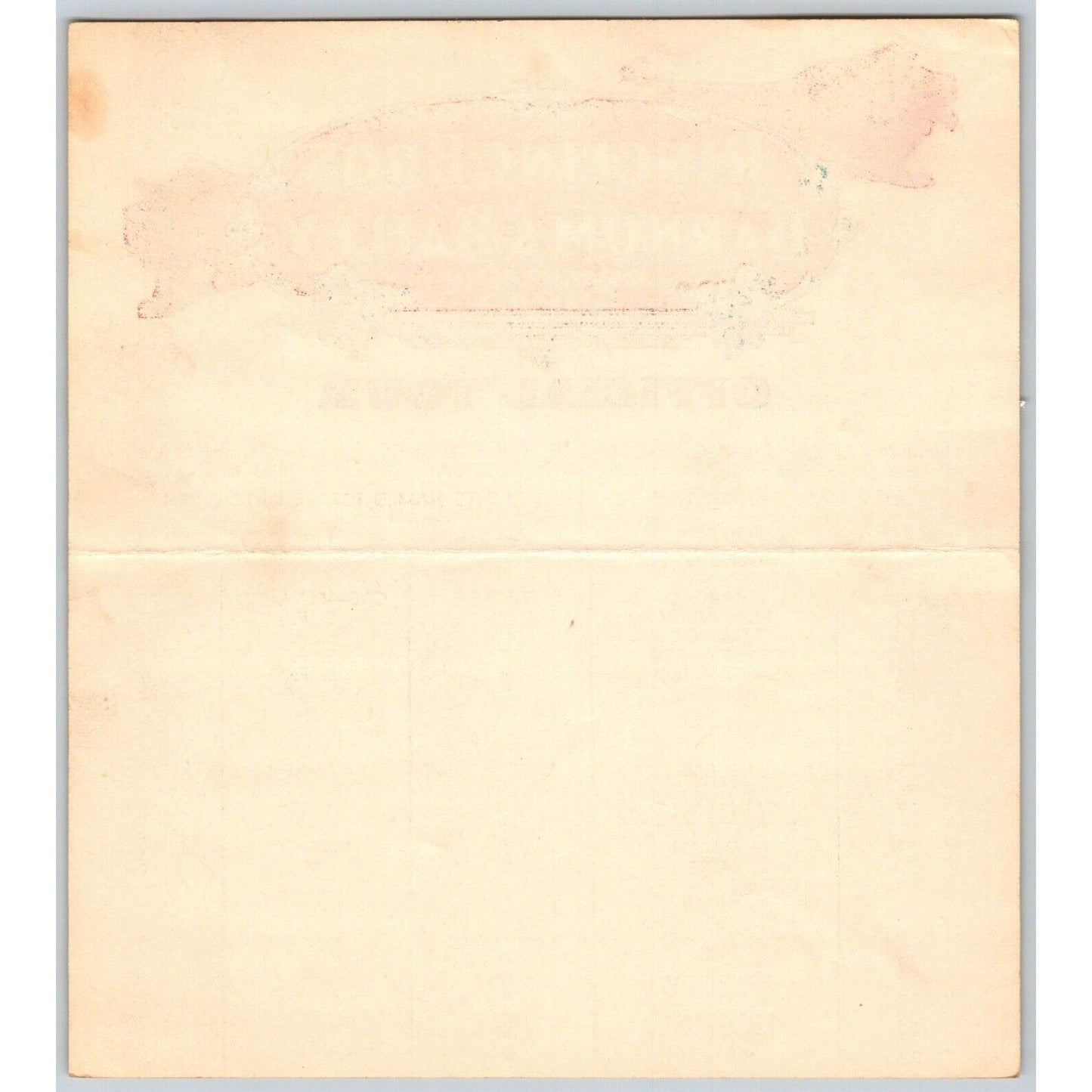 1947 Ringling Bros Barnum Bailey Circus Route Card Dallas Fort Worth Amarillo