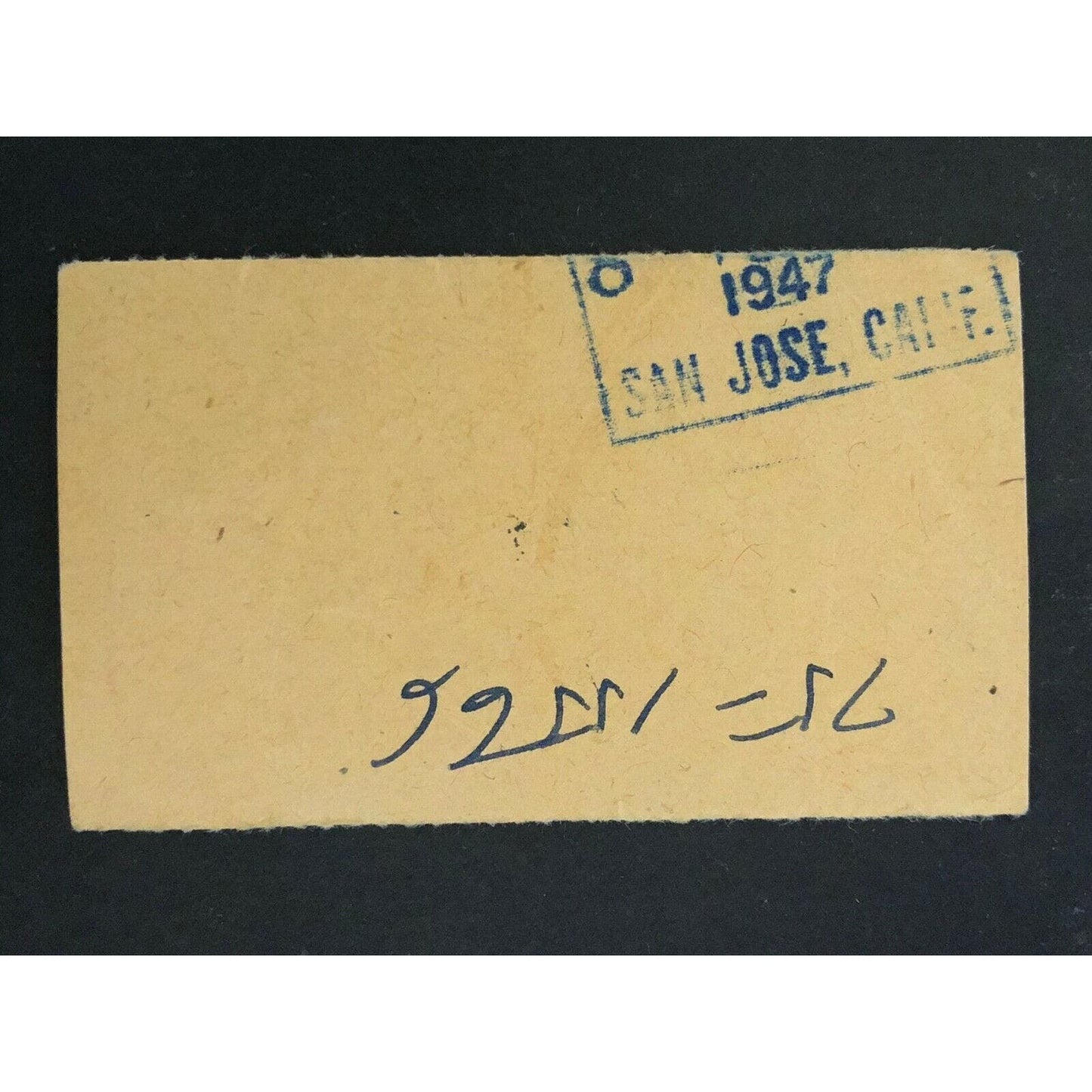 Pacific Greyhound Bus Lines I.D. Check / Ticket "San Jose" 73996 c1945-1955