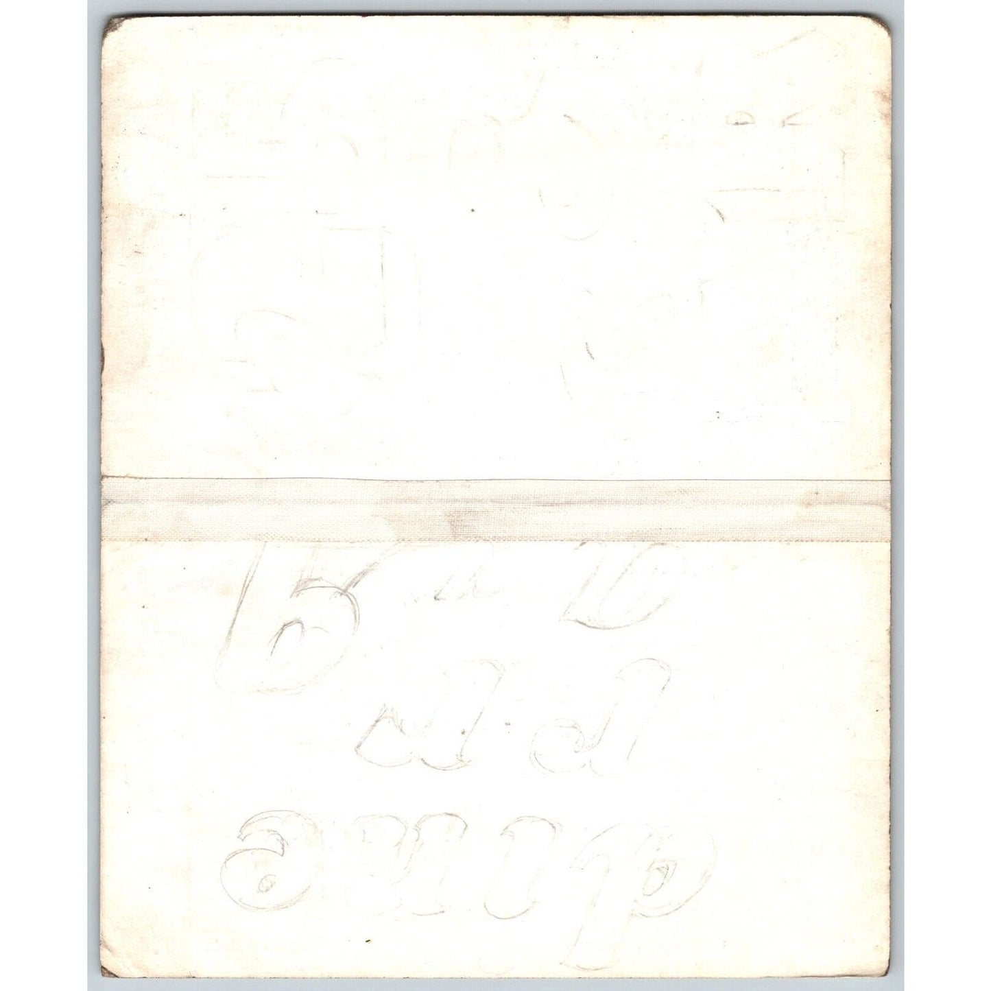 1941 Cole Bros Circus Route Card Kentucky Indiana Ohio