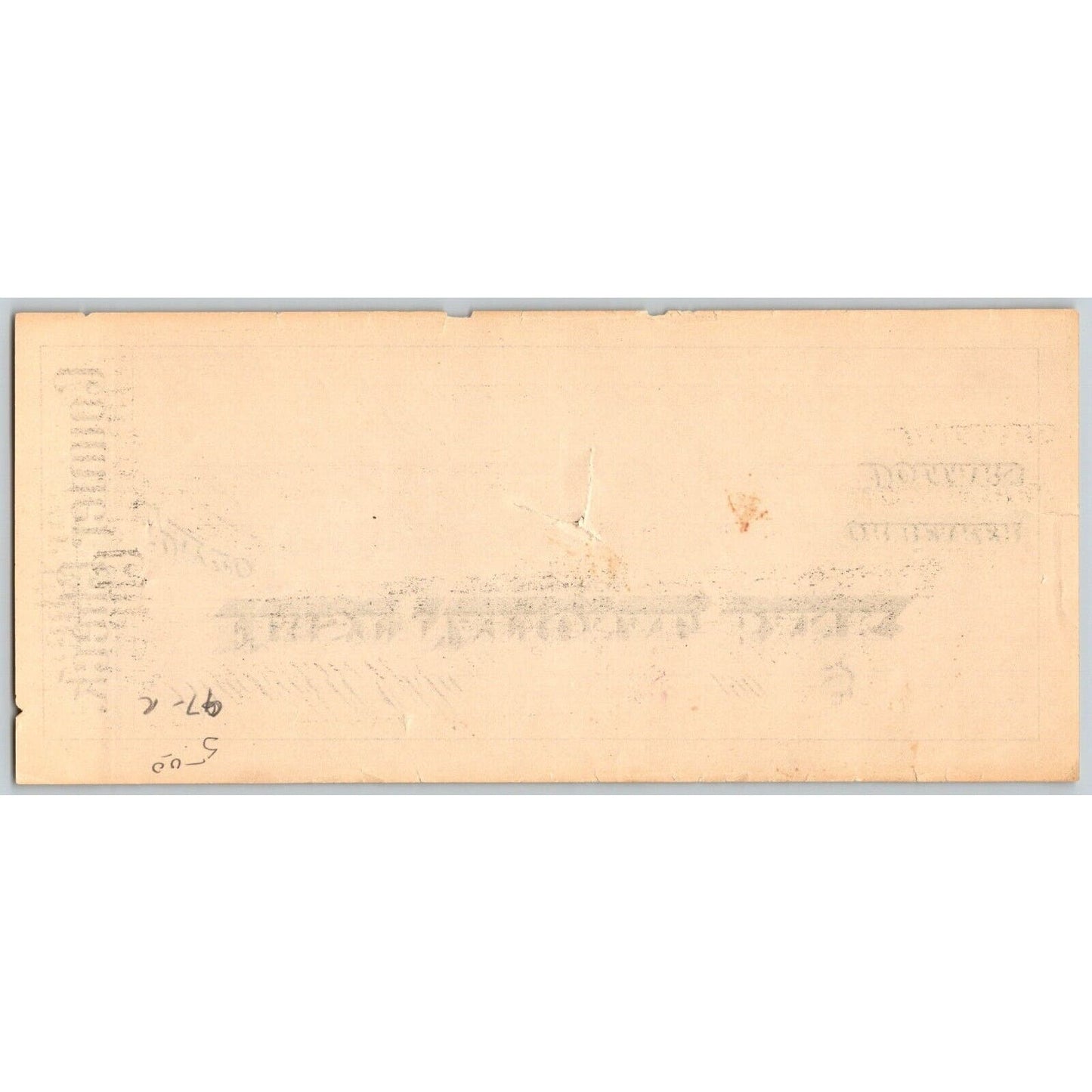 Blackwell, OK 1908 $5,000 First National Bank Check - Scarce