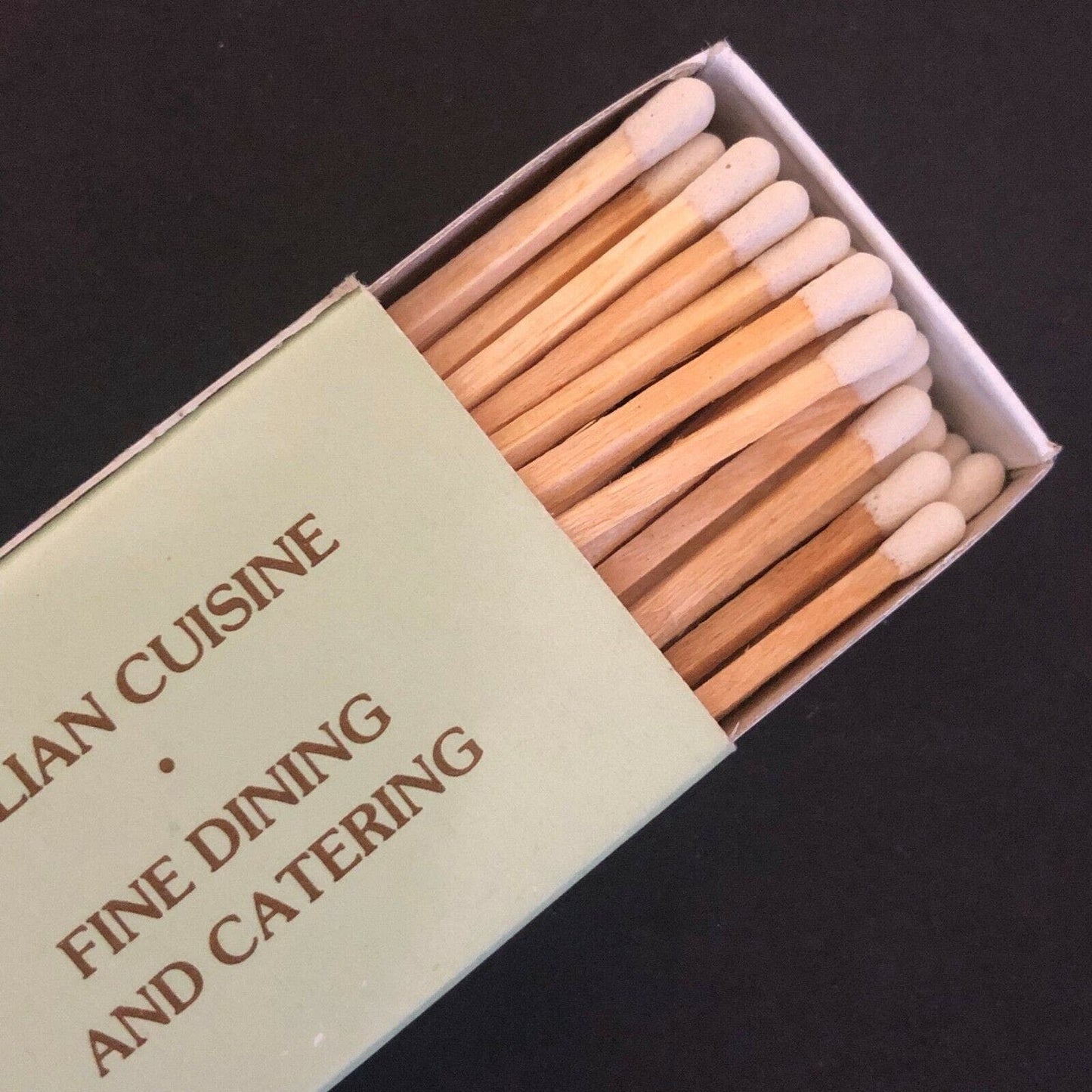 c1970's-80's Wooden Matchbox Matchbook "San Marino Restaurant" Waterbury, CONN
