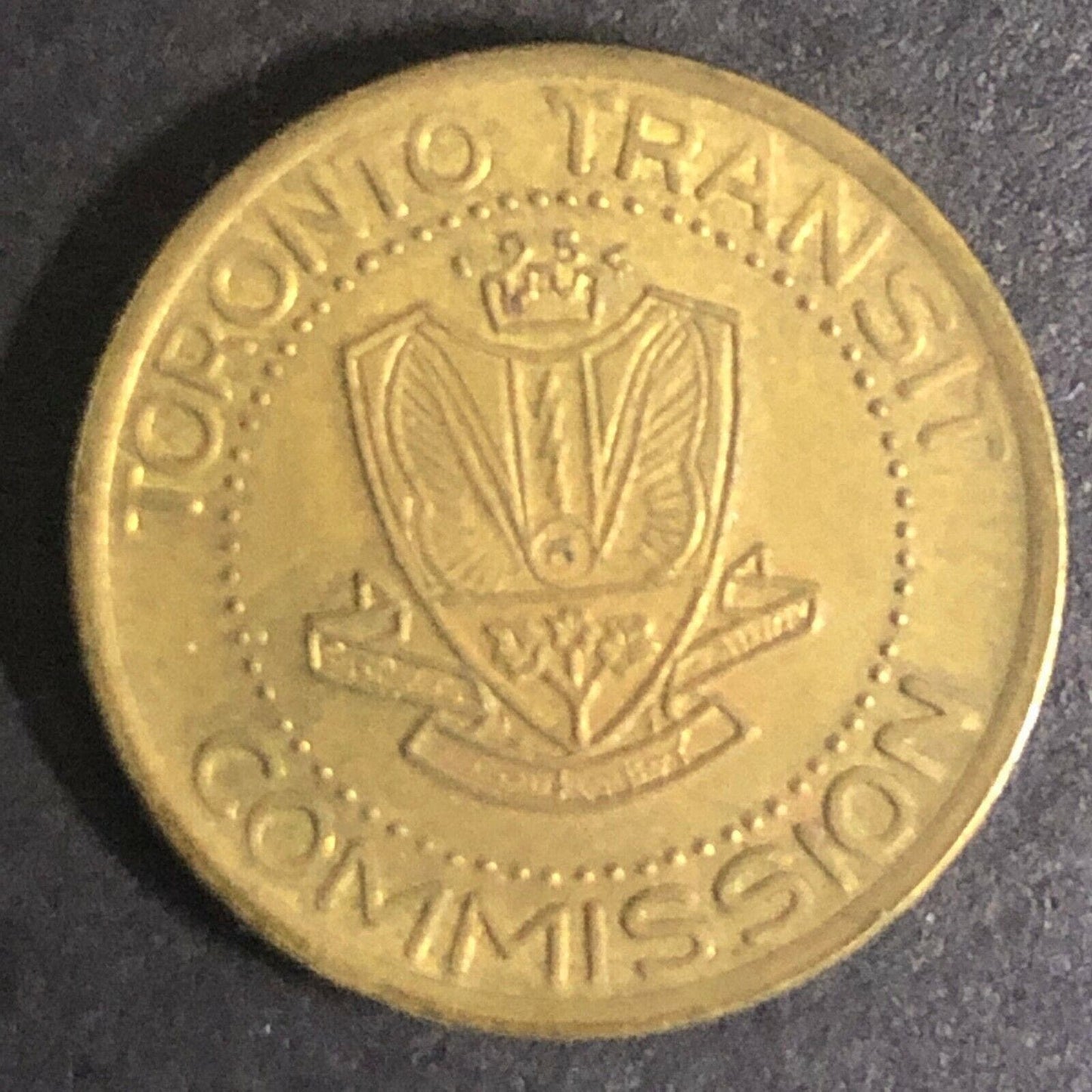 Vintage 16mm Brass Toronto Transit Commission Token