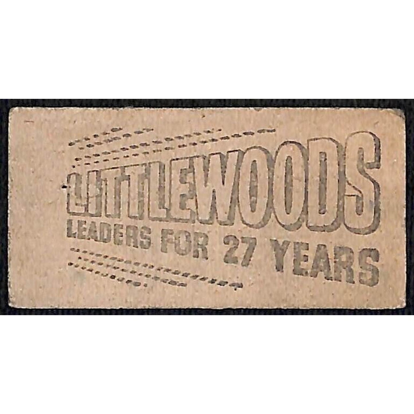 Gateshead Tramways (England) Workman Ticket Littlewoods Vj 9156 c1950 - Scarce