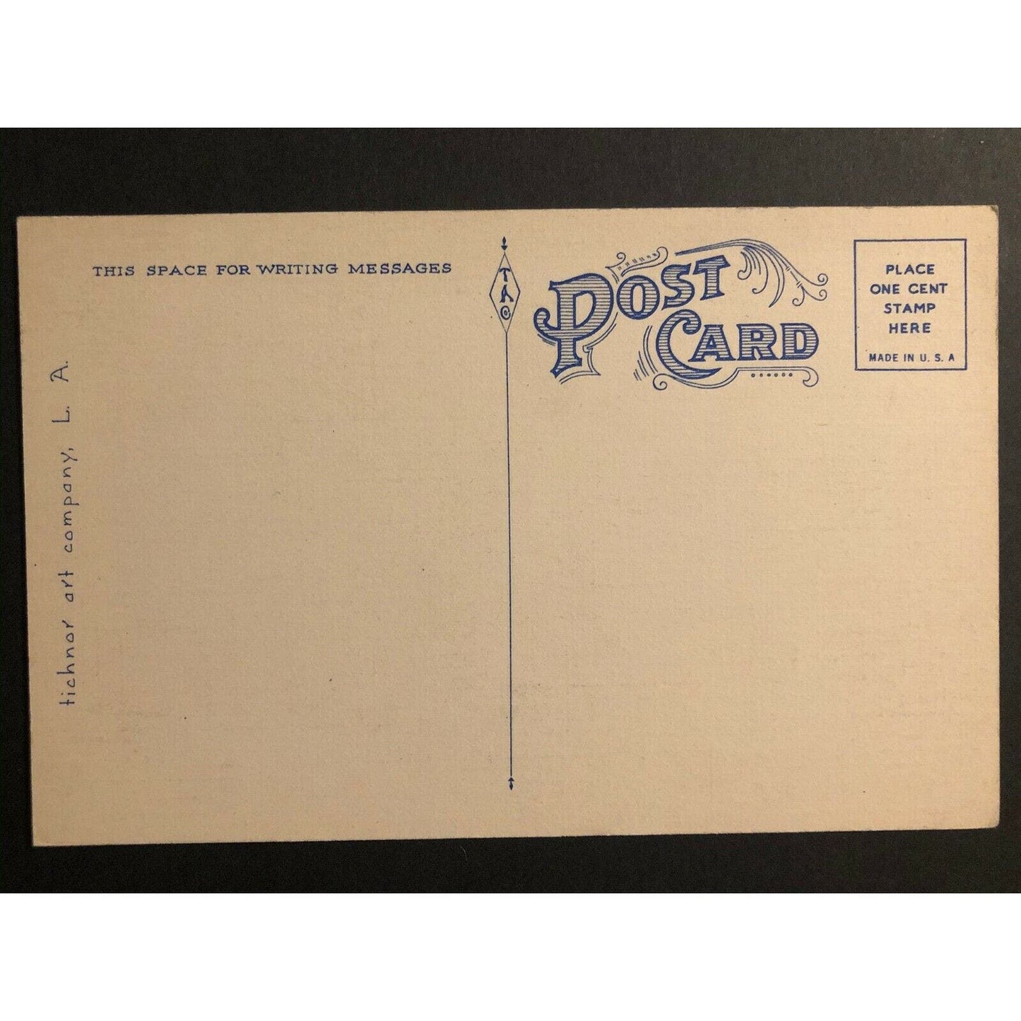 Vintage Linen Postcard - Bathing in the Lagoon / West Side Audi.. Long Beach, CA