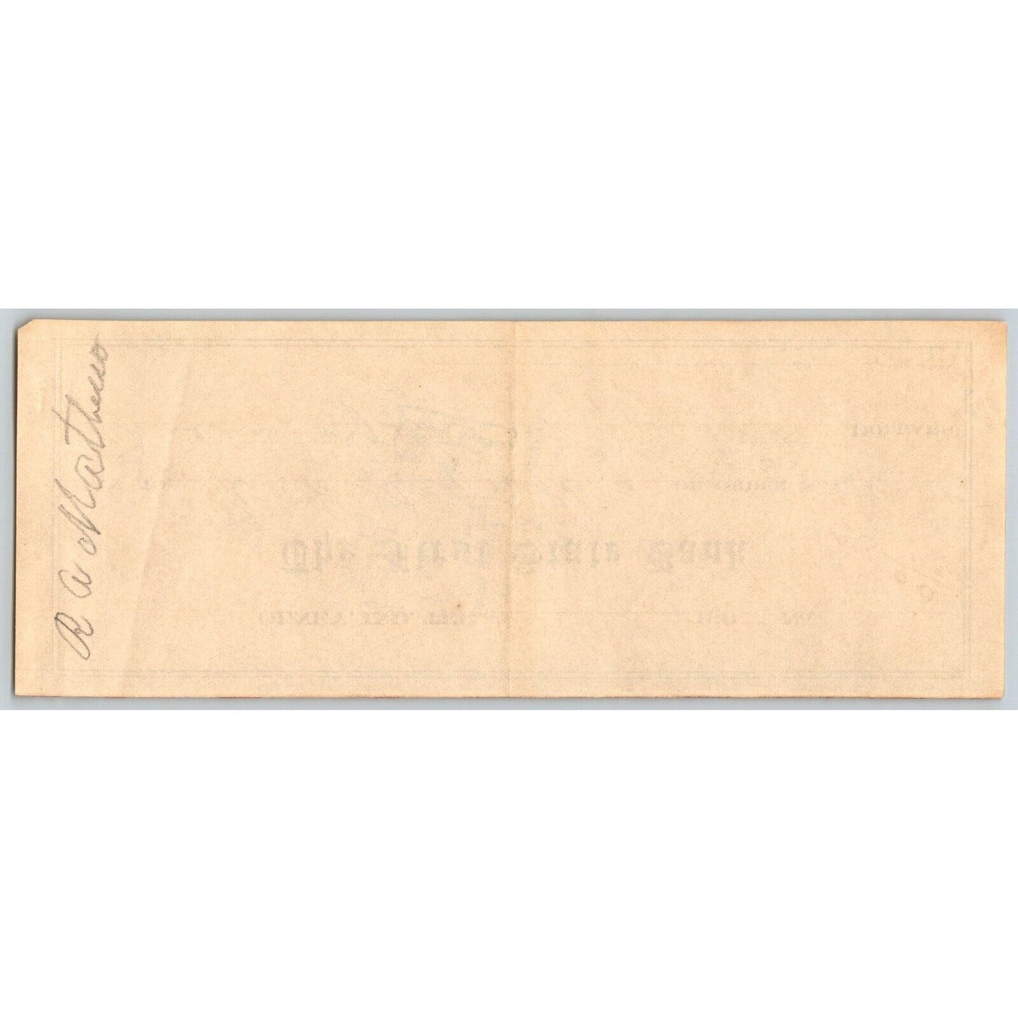 Olney, Oklahoma Indian Territory 1905 First State Bank Check - Ghost Town