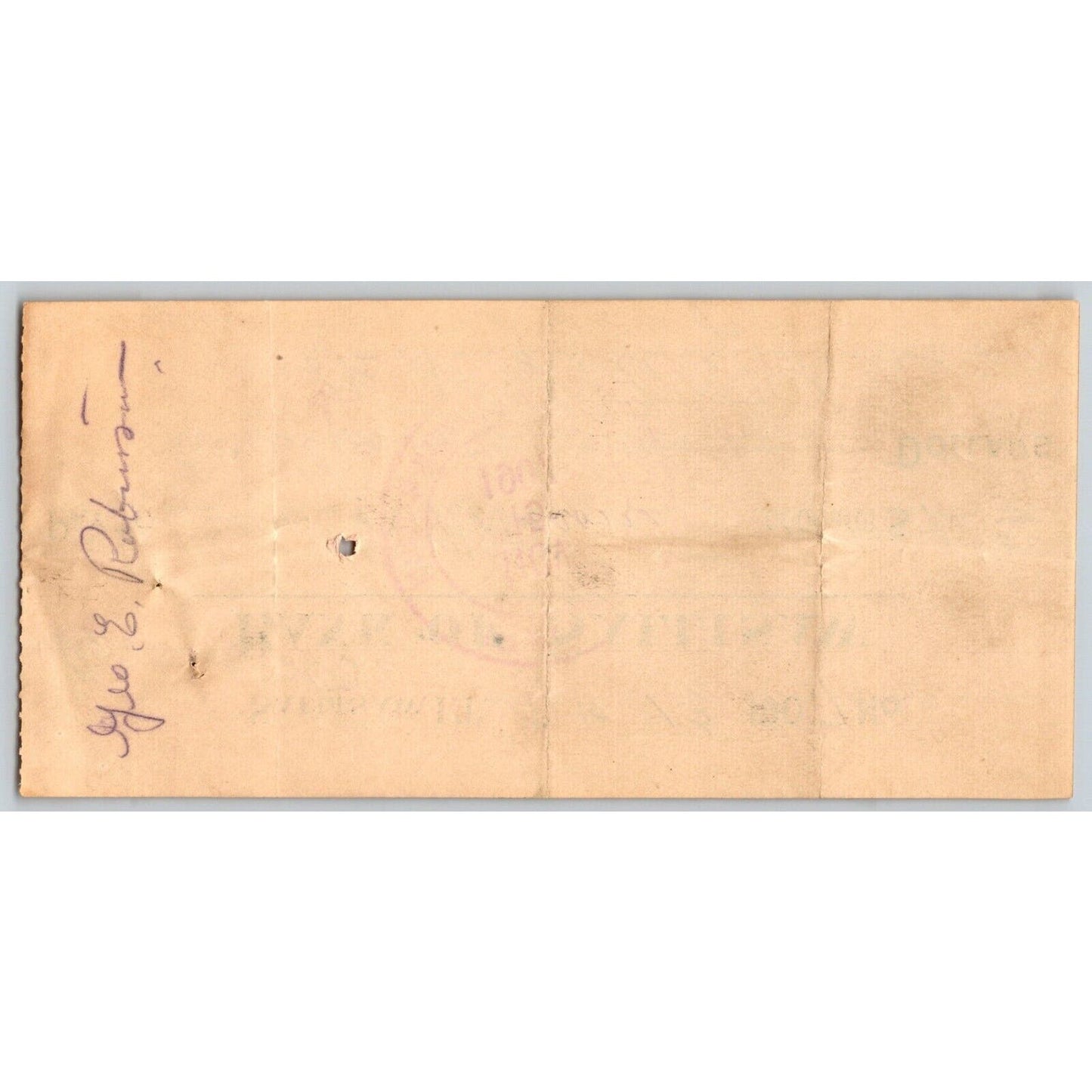 Sallisaw Indian Territory Okla. 1907 (Dated 3 Days Before Statehood) Bank Check