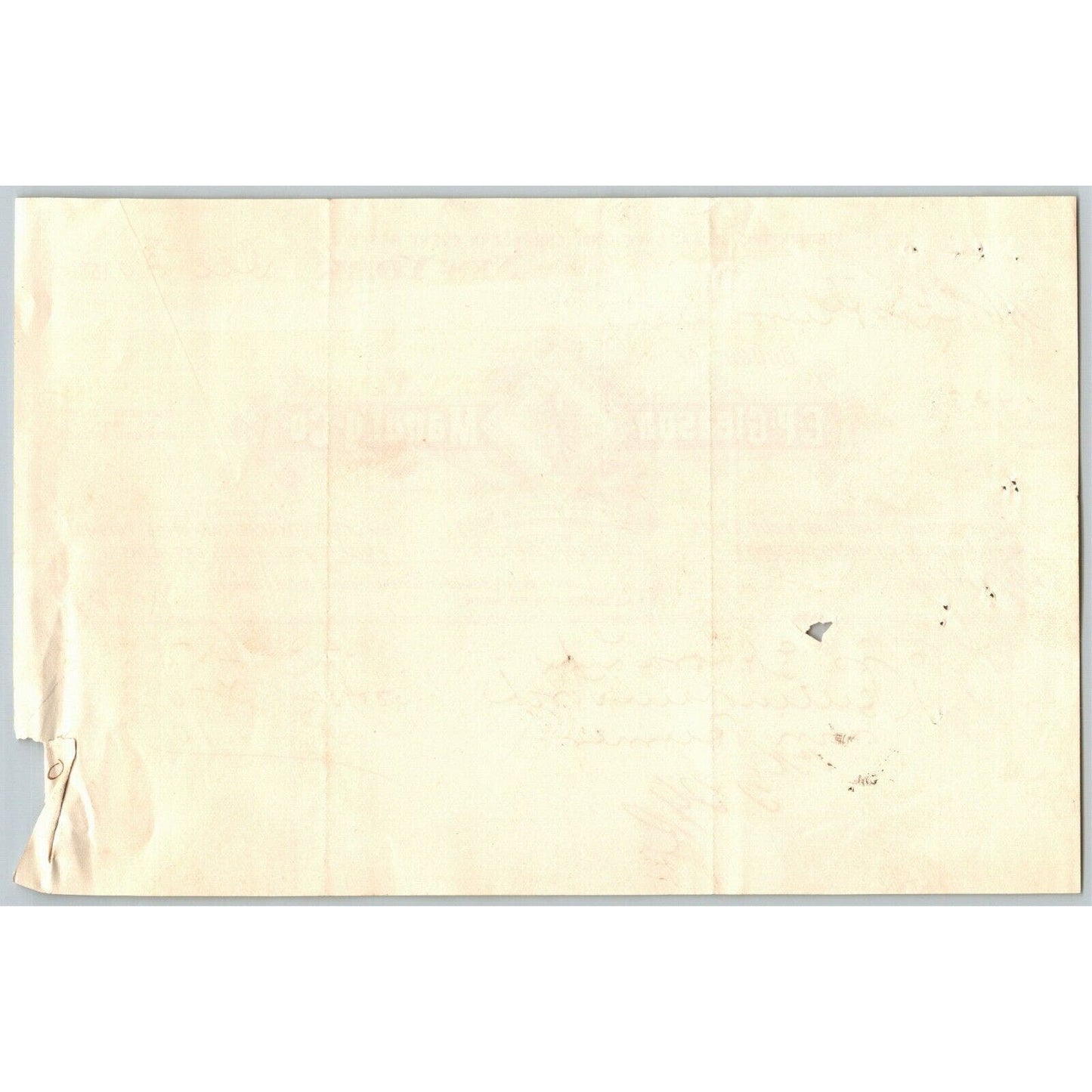 Dec 30 1887 "E. P. Gleason" Cut Glass Globes Billhead Letterhead Mercer St NYC