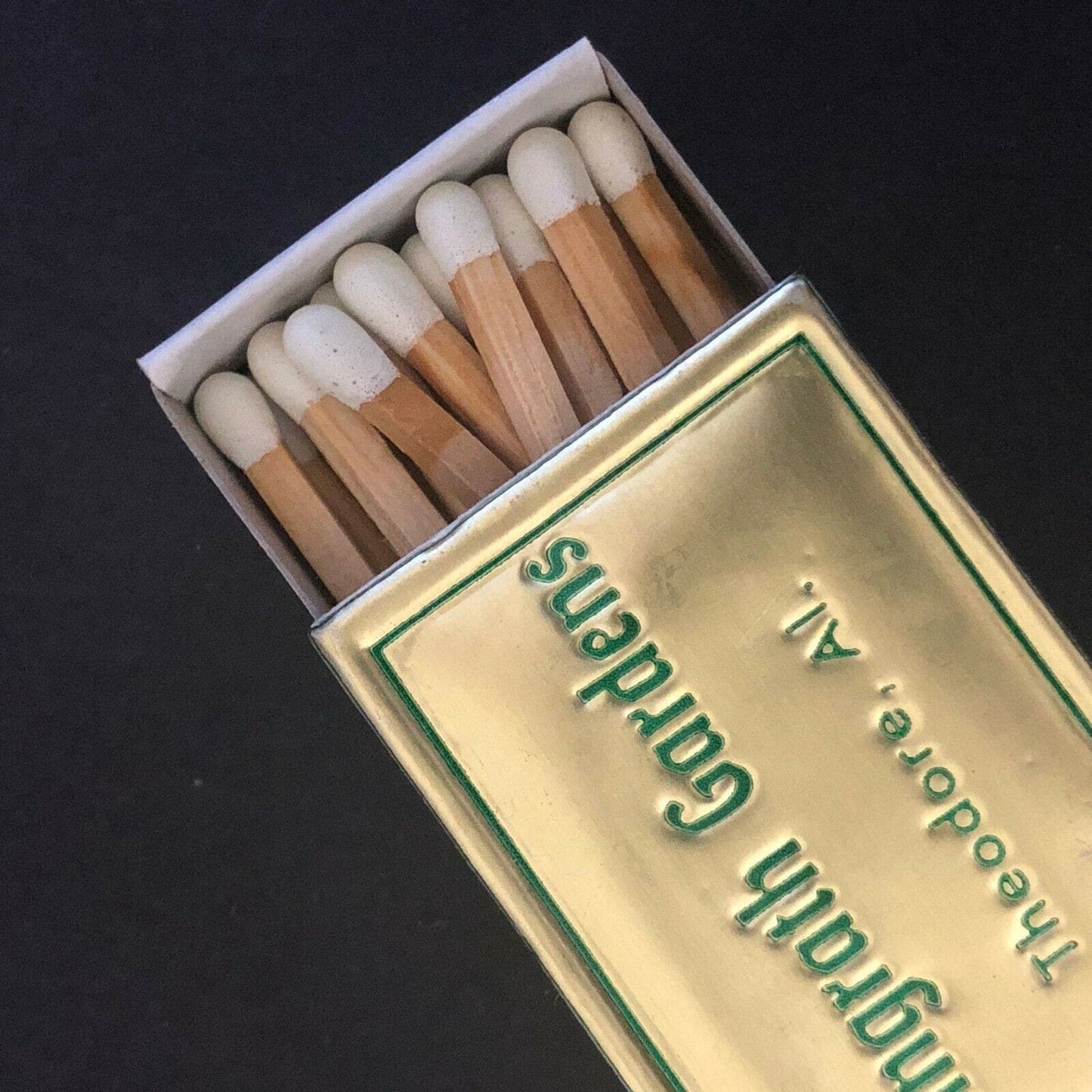 c1960's-70's Foil Wooden Matchbox / Matchbook Bellingrath Gardens - Theodore, AL