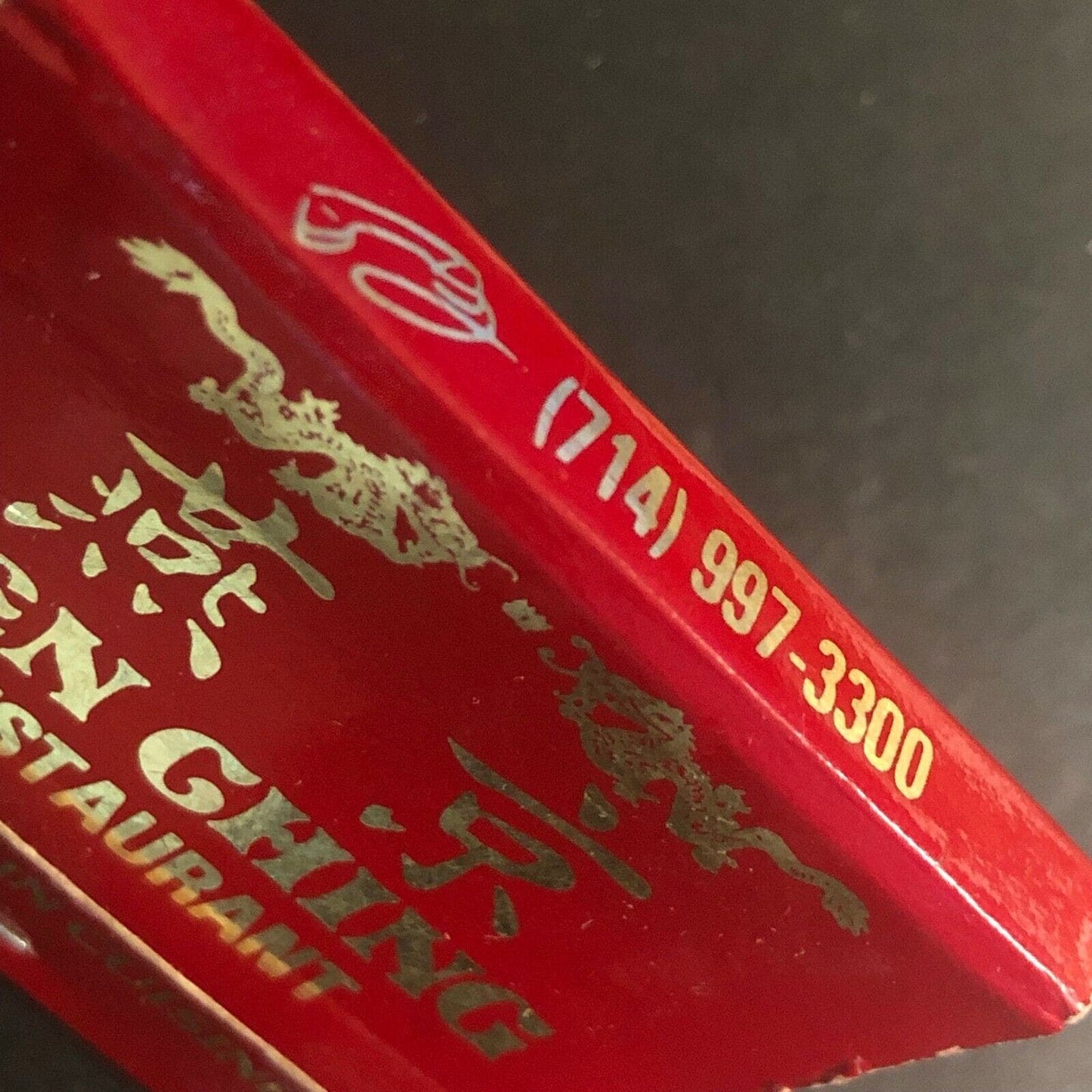Vintage c1970's-80's Full Matchbook "Yen Ching Restaurant" Orange, CA