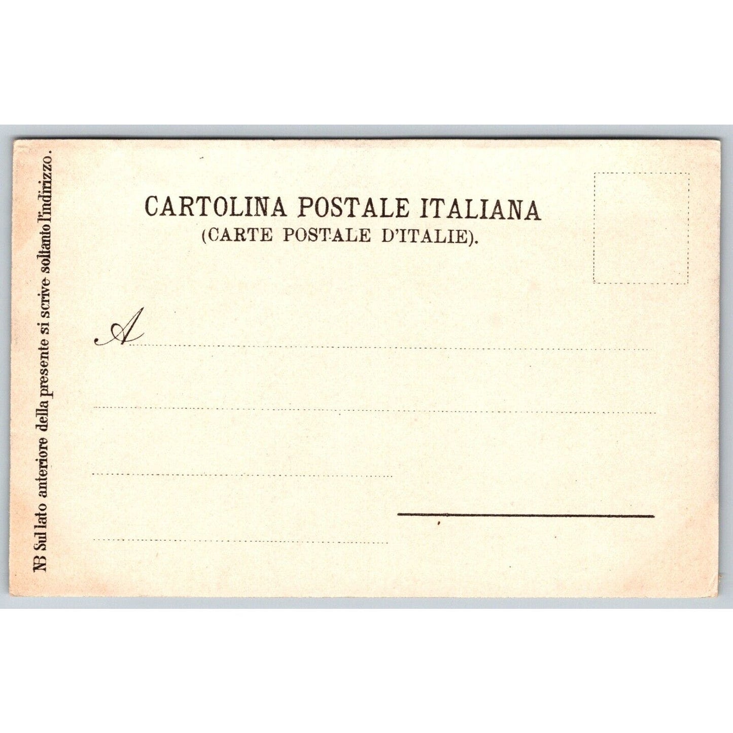 Italian Postcard Cava dei Tirreni "London Hotel" 1901-1907 NP VGC
