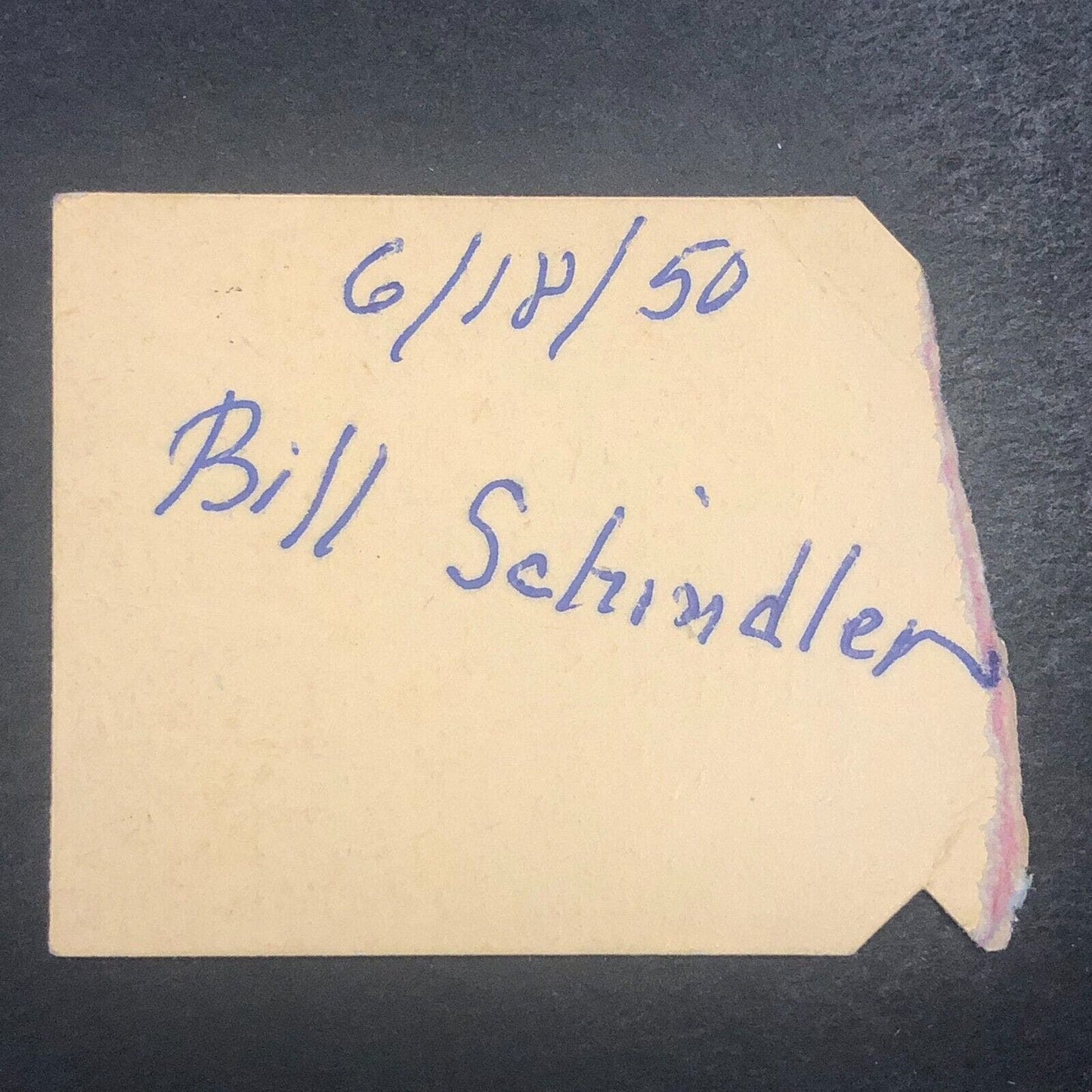 Reading Fair Speedway 6/18 1950 Auto Racing Rain Check Ticket Stub Schindler