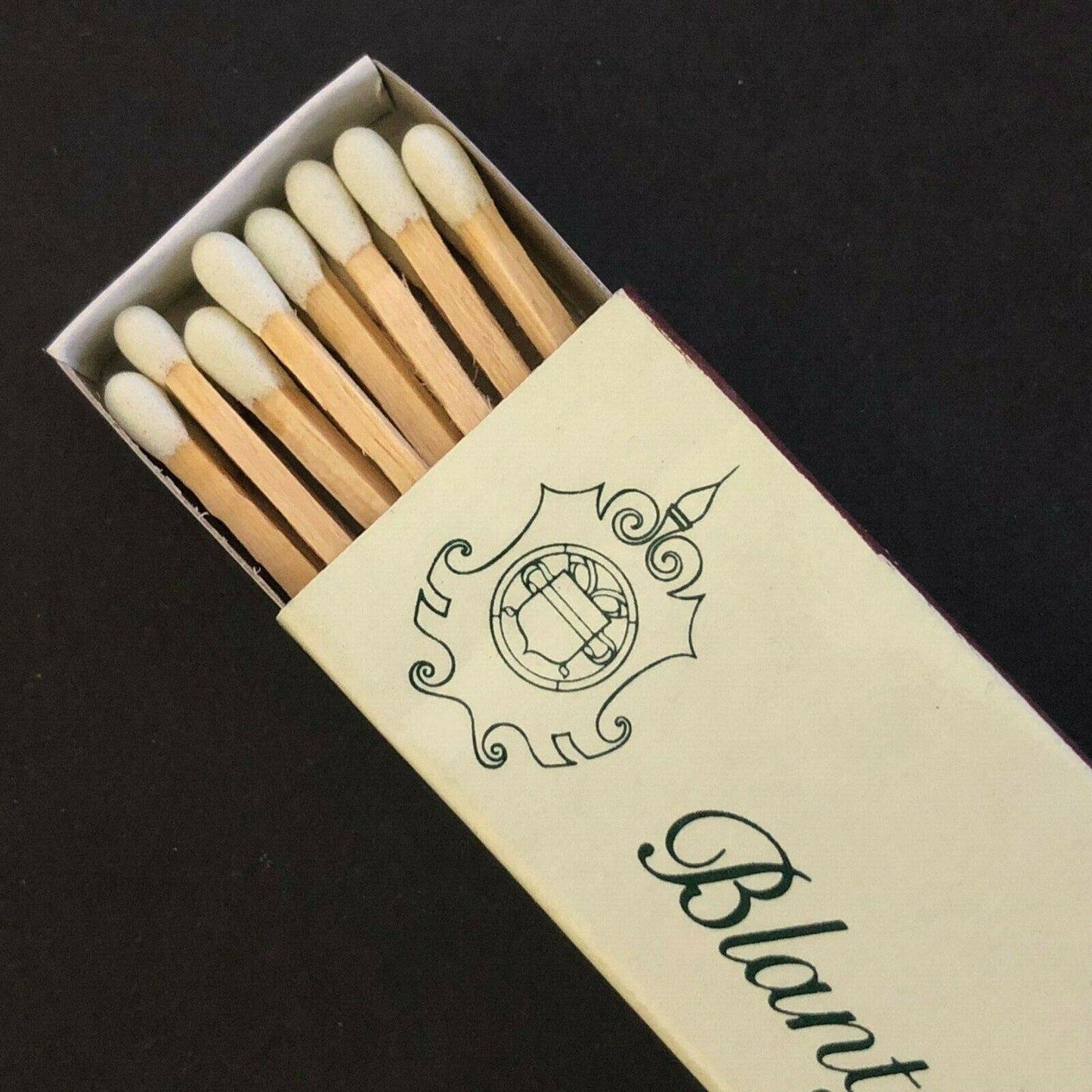 c1970's-80's Wooden Matchbox Matchbook Blantyre Restaurant Lenox, MA