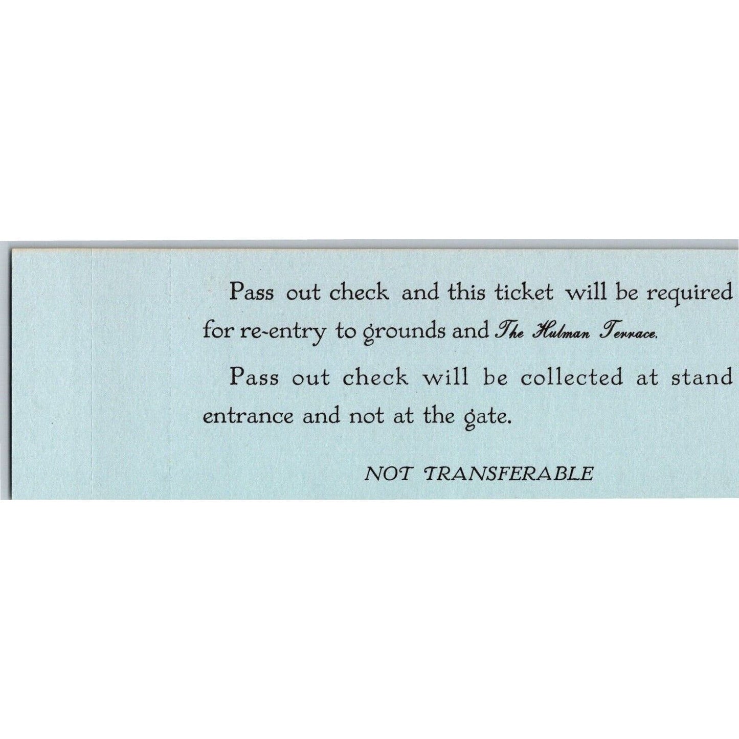 1988 Indy 500 The Hulman Terrace Unused Monday Ticket Indianapolis IMS #79