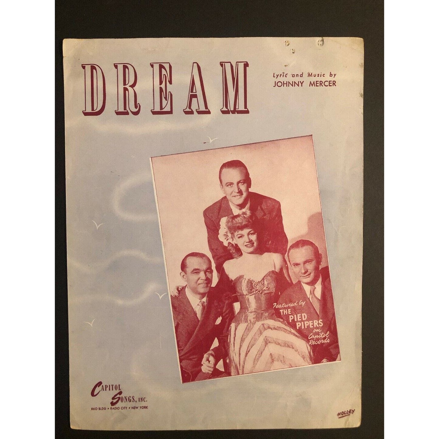 Vintage 1940's Sheet Music - "Dream" Johnny Mercer