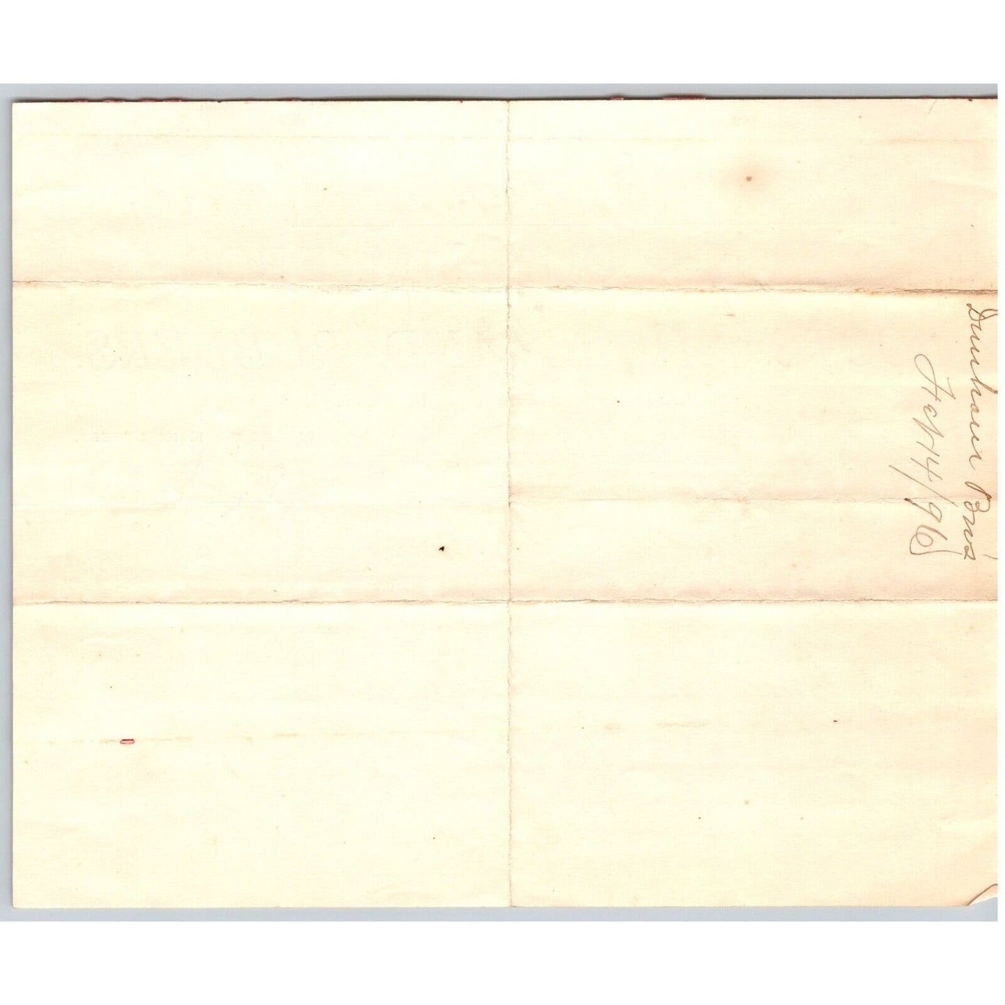 Brattleboro, VT Dunham Bros. - Boots Shoes Rubbers Leggins Gloves 1896 Billhead