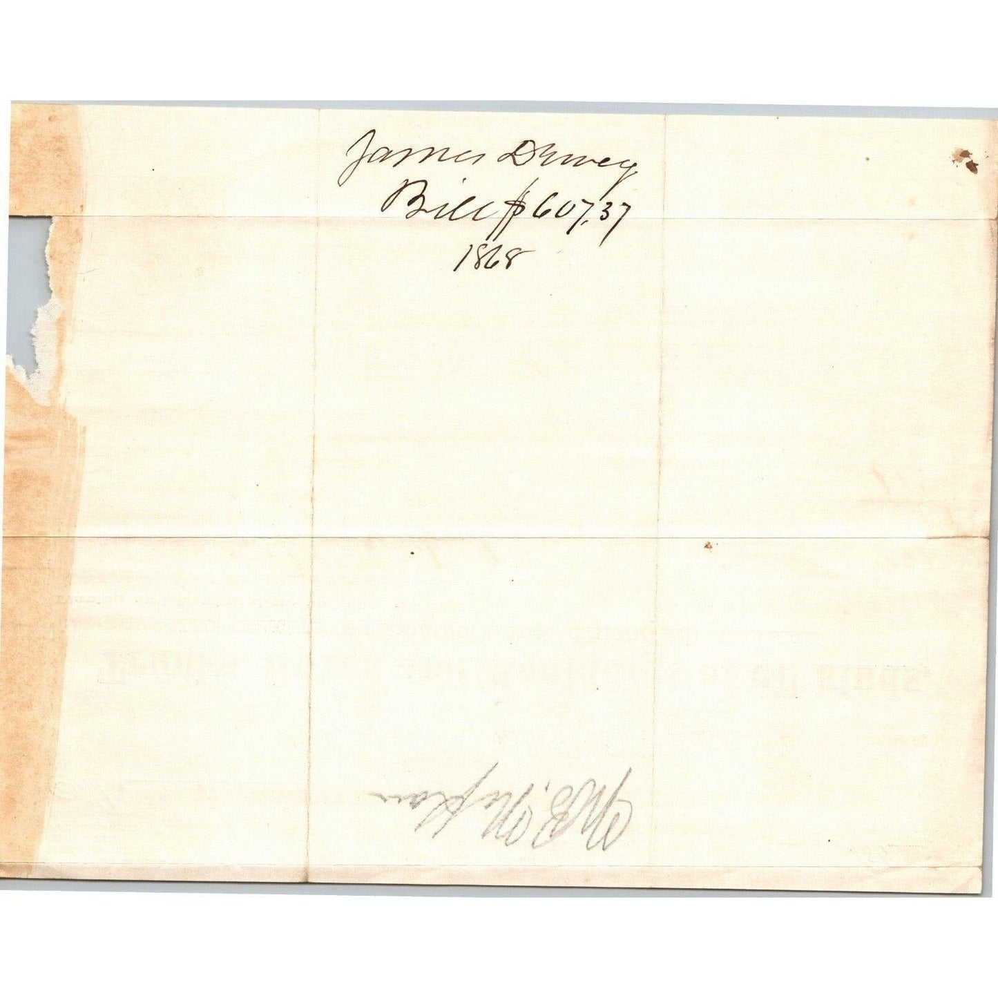 Detroit Letterhead Dewey & Brady Trunks Boxes Mouldings of All Kinds - 1868