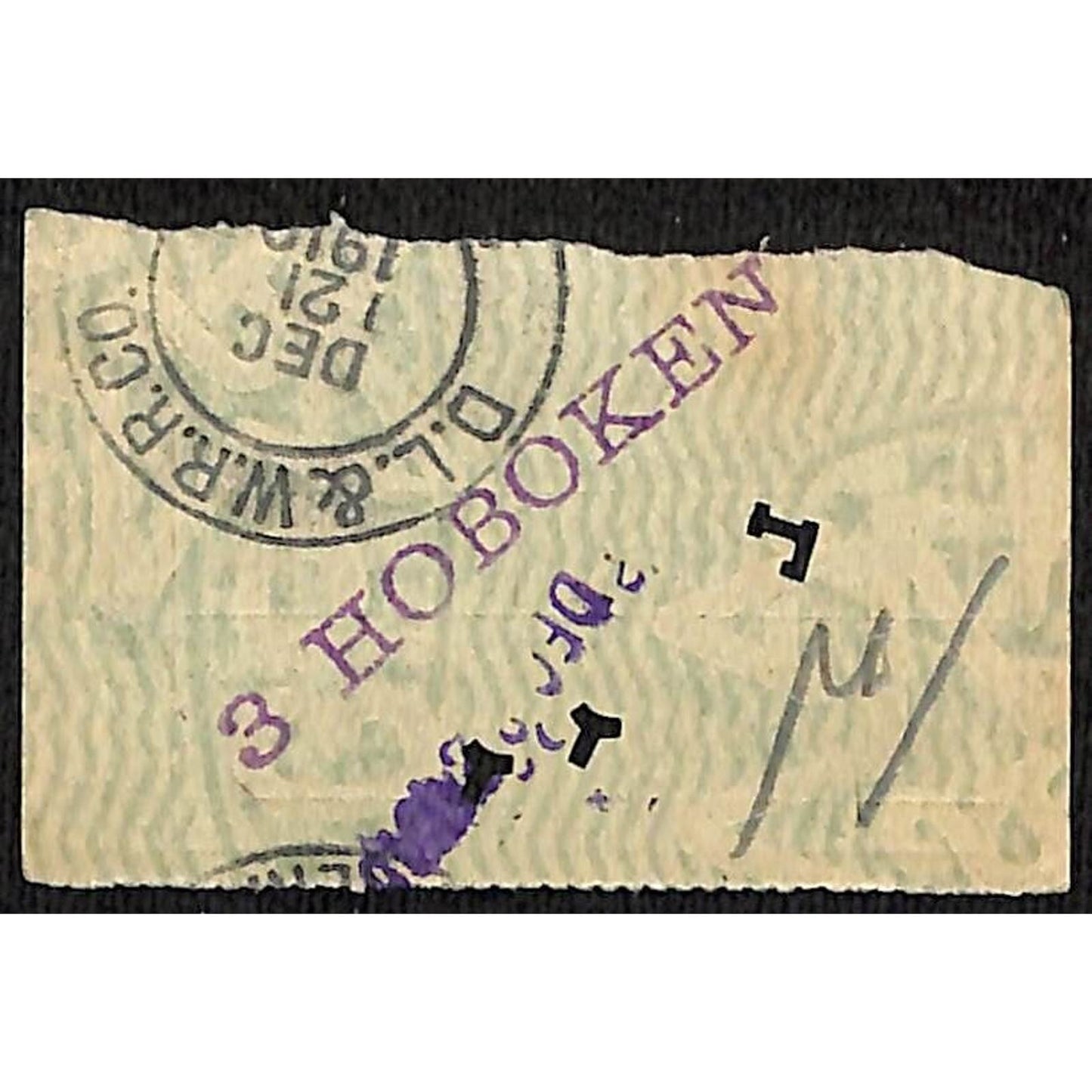 Delaware Lackawanna & Western Railroad c1910 Ticket Chicago to Omaha #1093
