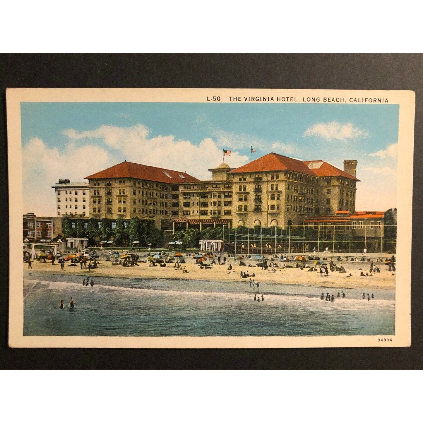 Vintage Postcard - The Virginia Hotel, Long Beach, California