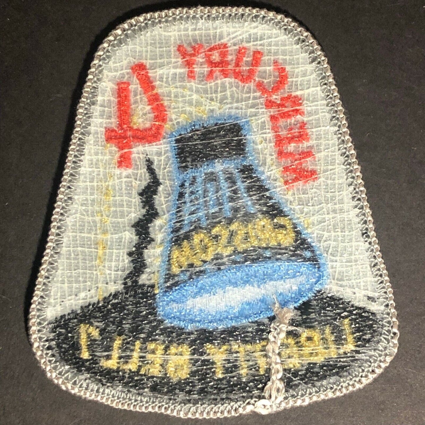 Vintage NASA Mercury 4 Liberty Bell 7 Embroidered Patch - Glitter Thread