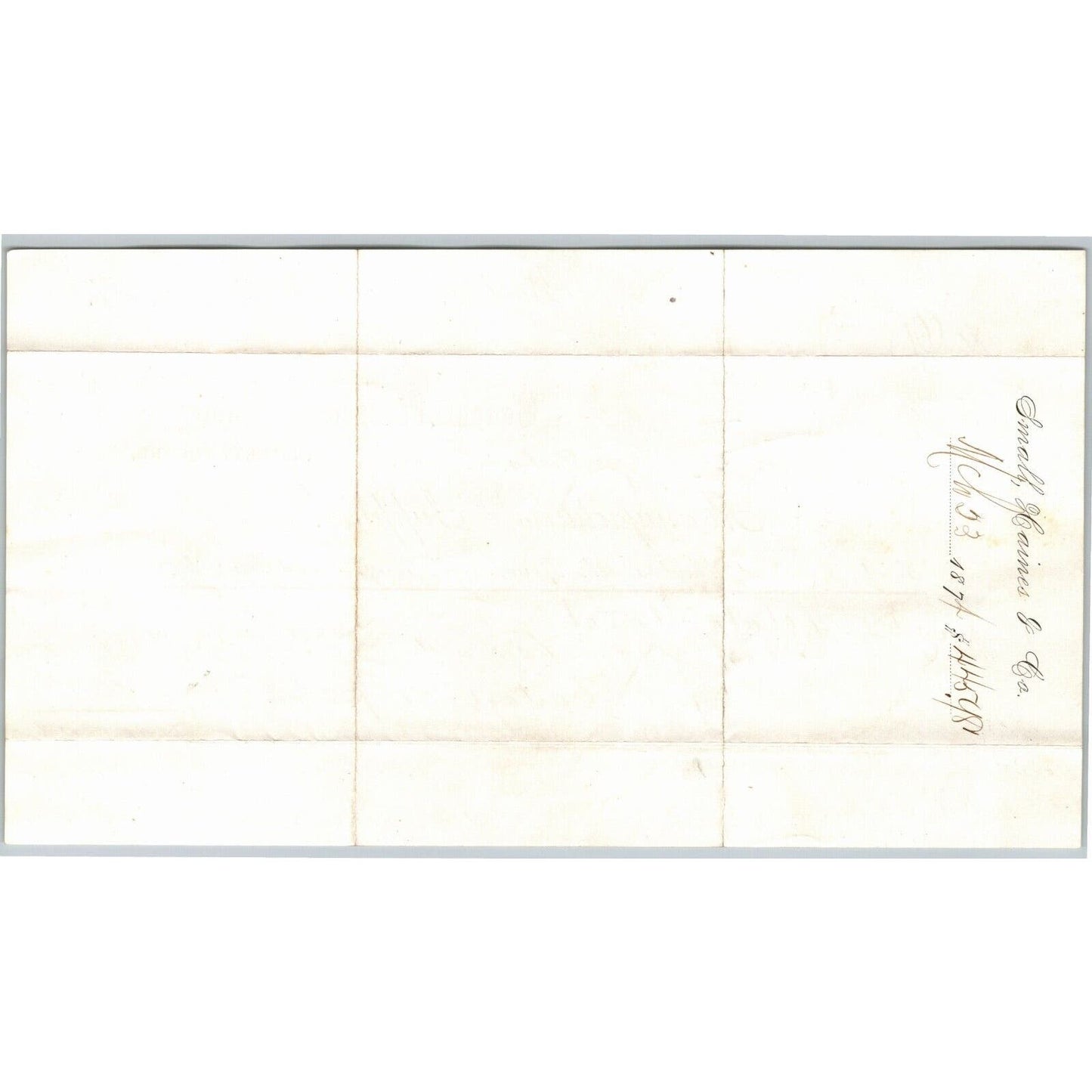 Boston, MA Small, Haines & Co. Potato Corn Wheat Starch 1874 Billhead