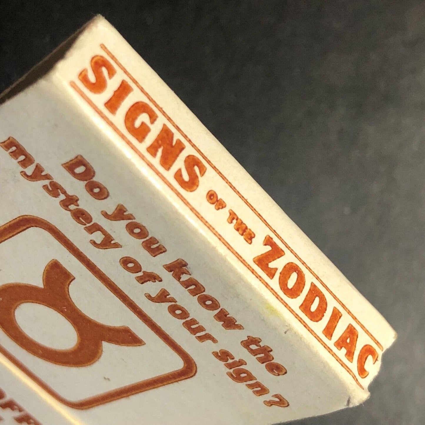 "Signs of the Zodiac" Taurus Full Matchbook c1970's-80's