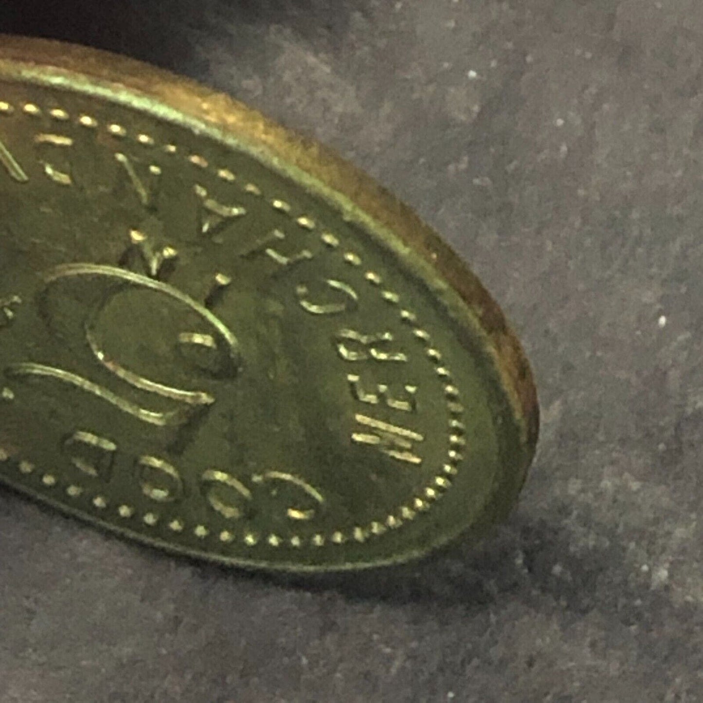New Yorker Tavern G/F 5¢ Trade Token Brass 20mm Scarce