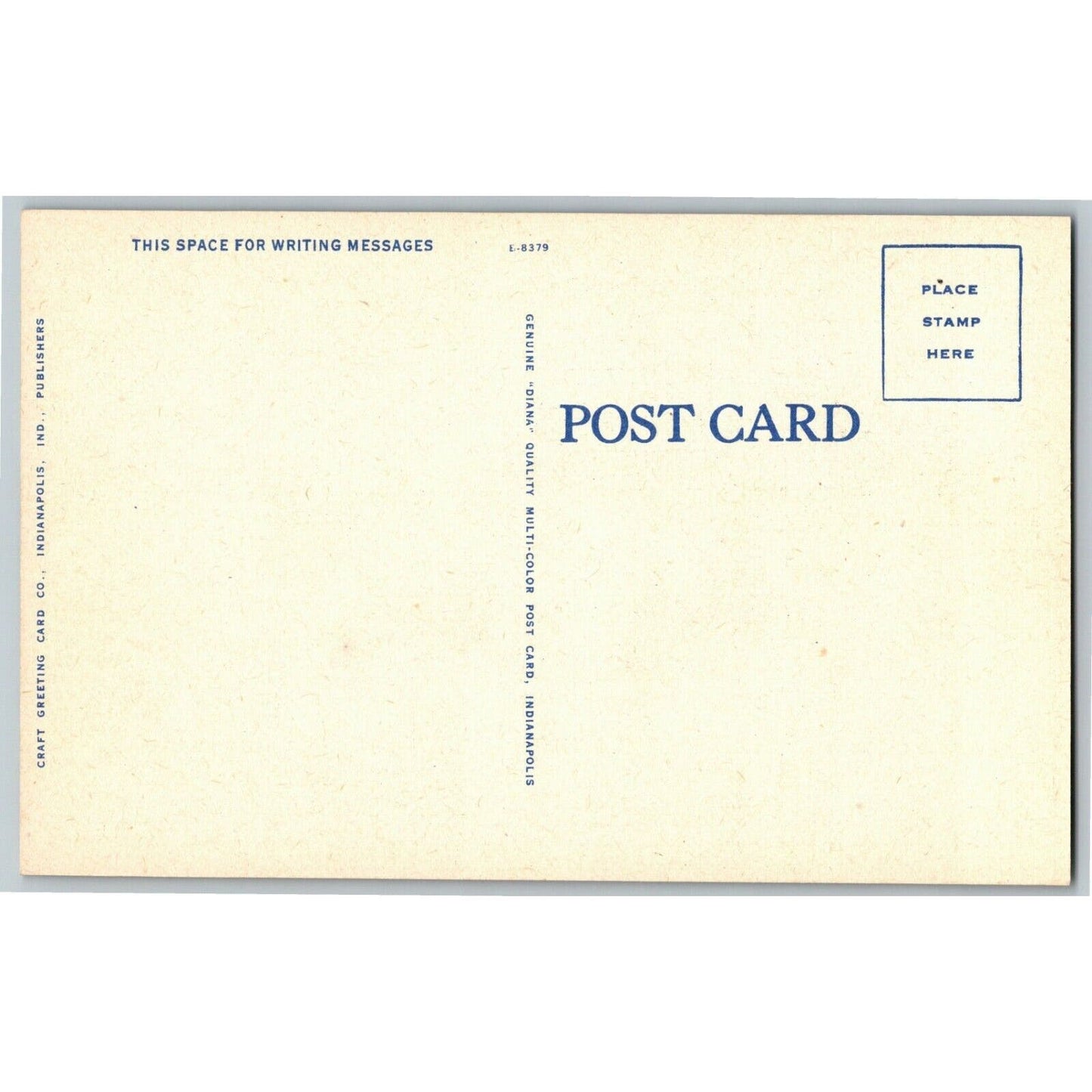 Indy 500 Linen Postcard 1946 "Motor Speedway Pagoda" Unposted VGC/EX