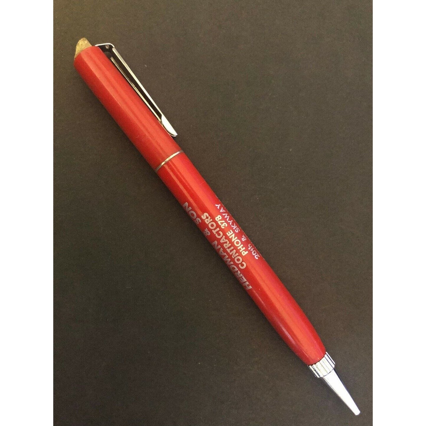 c1950's-60's "Herdman & Son Contractors" Atchison, KS Mech. Advertising Pencil