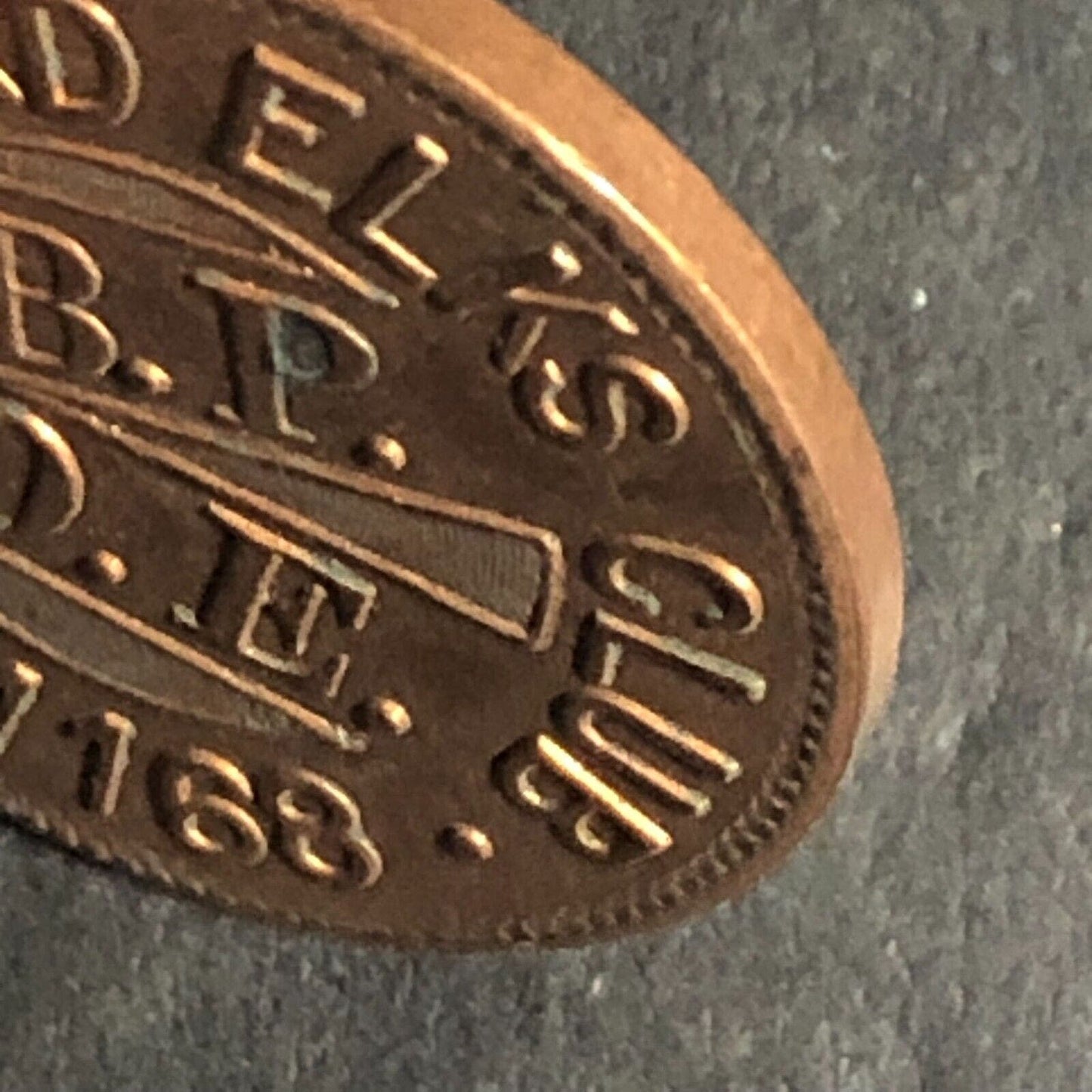 B.P.O.E. Medford Elks Club No. 1168 Brass G/F 5c In Trade Token 21mm Scarce