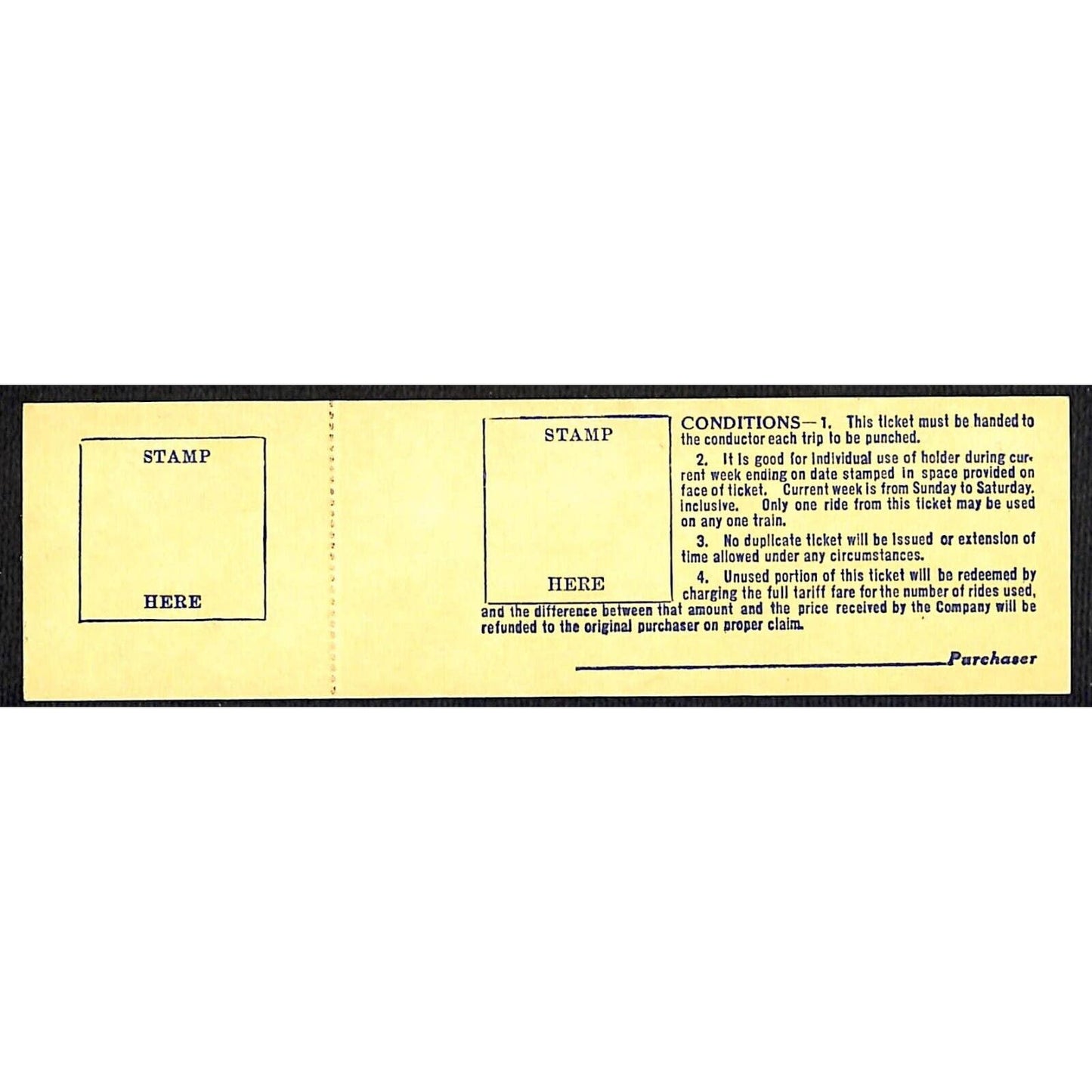 Chicago Aurora and Elgin Railway (1902-57) 10 Ride Ticket Chicago / Aurora