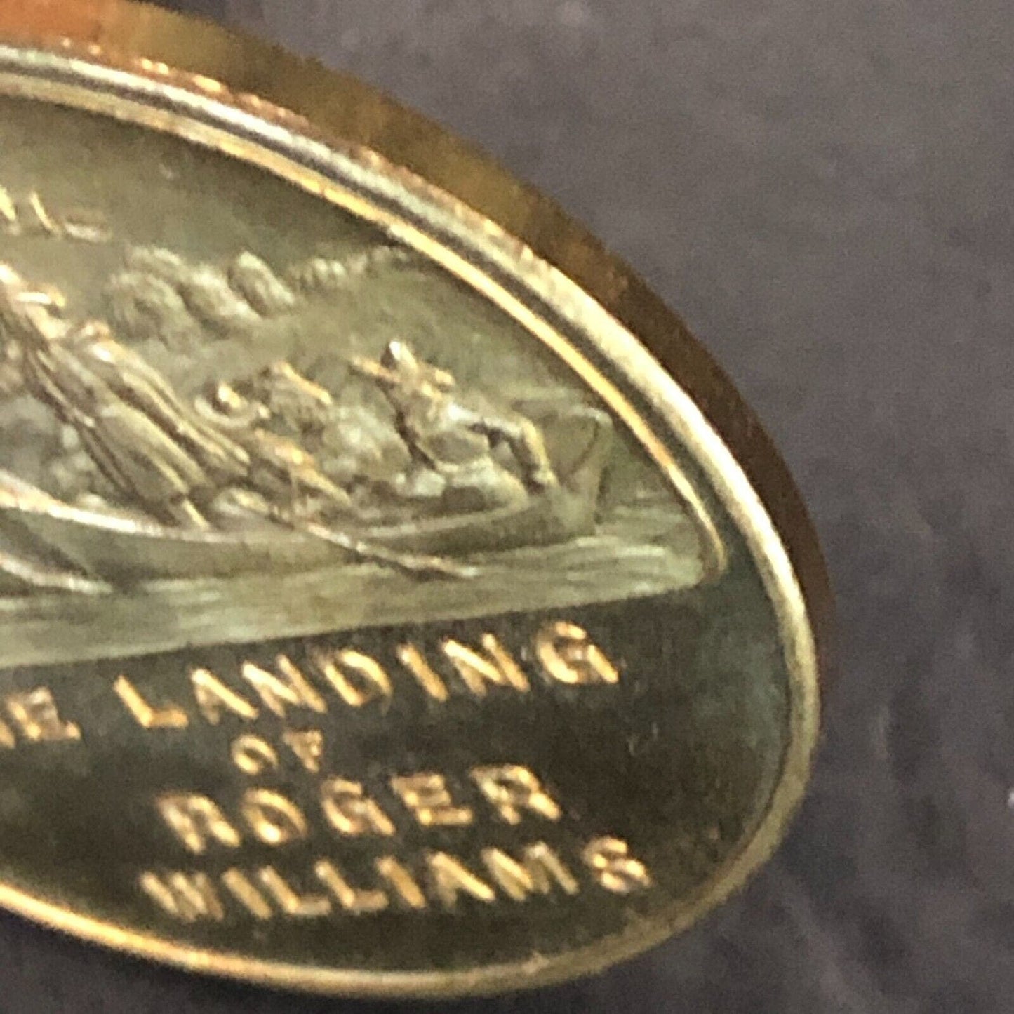 1636 - 1936 Rhode Island Tercentennial Roger Williams Landing Medal 32mm Scarce