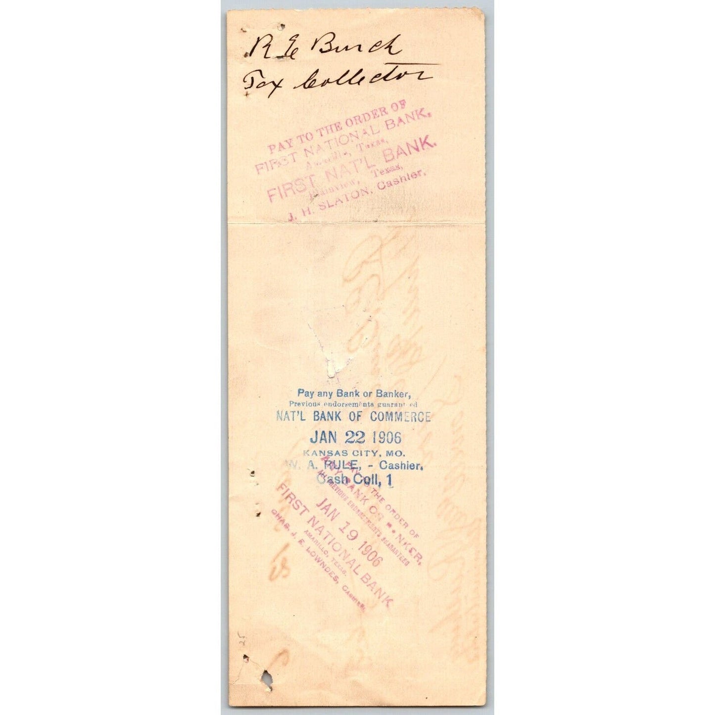 Durant, OK 1906 Indian Territory "Durant Cotton Co." Check w/ Vignette - Scarce