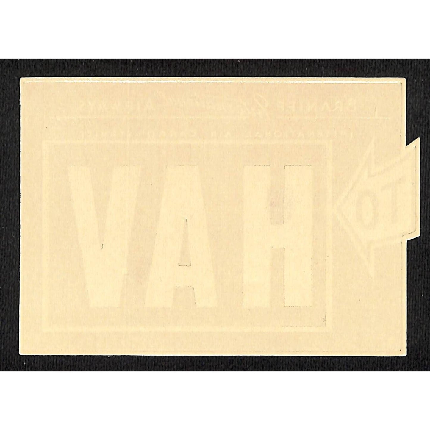 Braniff International Airways (1948-65) Gum Air Cargo Label "To HAV" ORNG Scarce
