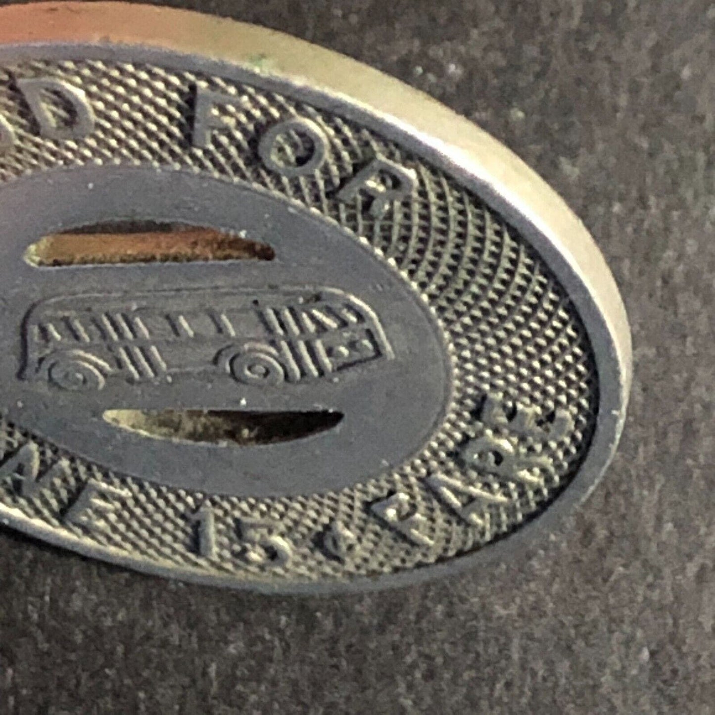 McDonald Bus Lines (Girard, OH)WM G/F One 15¢ Fare Transit Bus Token c1947 23mm