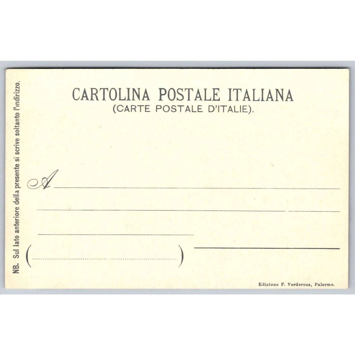 Pretoria / Praetorian Fountain Sicily Italy Postcard c1901-1907 NP