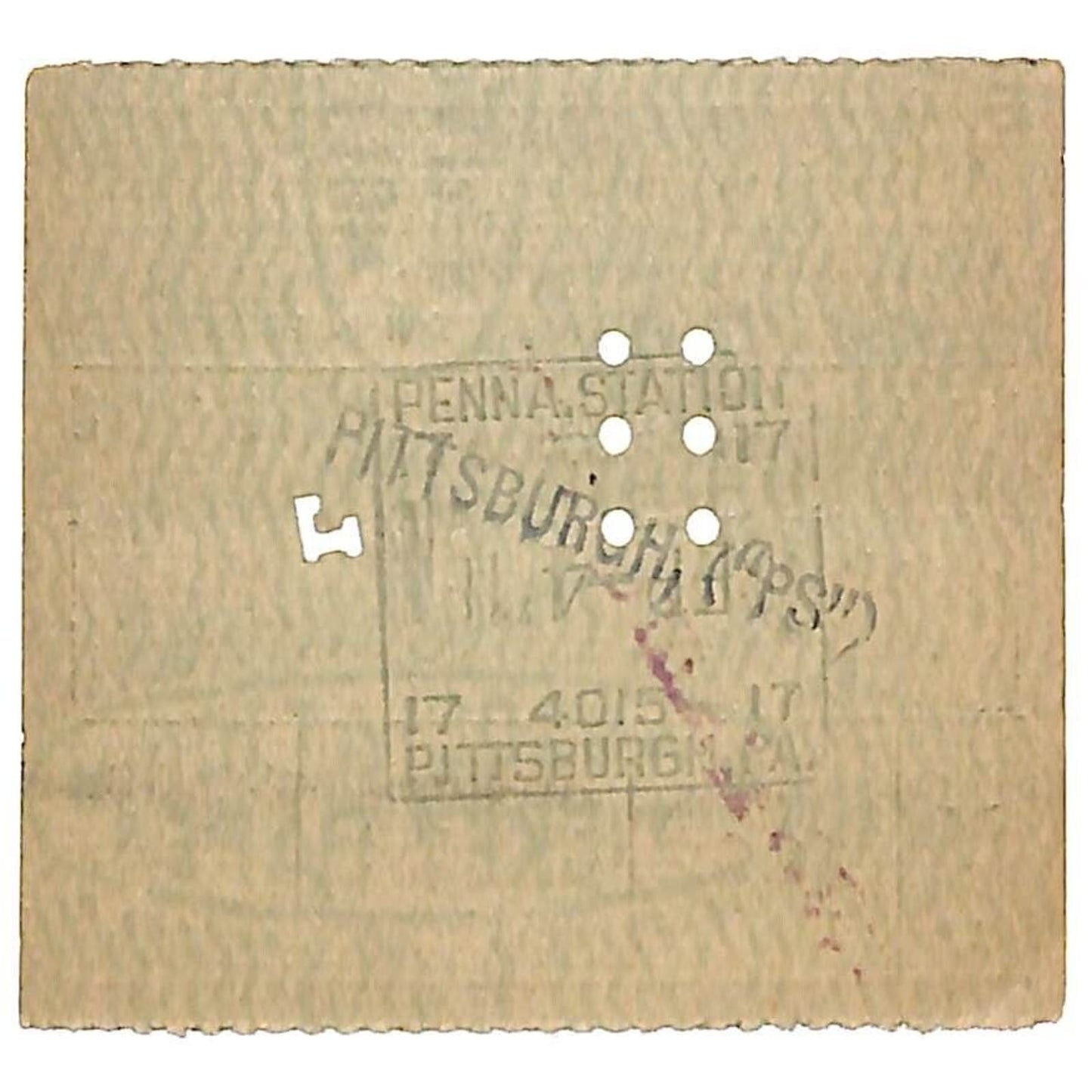 "The Pennsylvania Co" Chicago Great Western Railroad 1892 Ticket #240