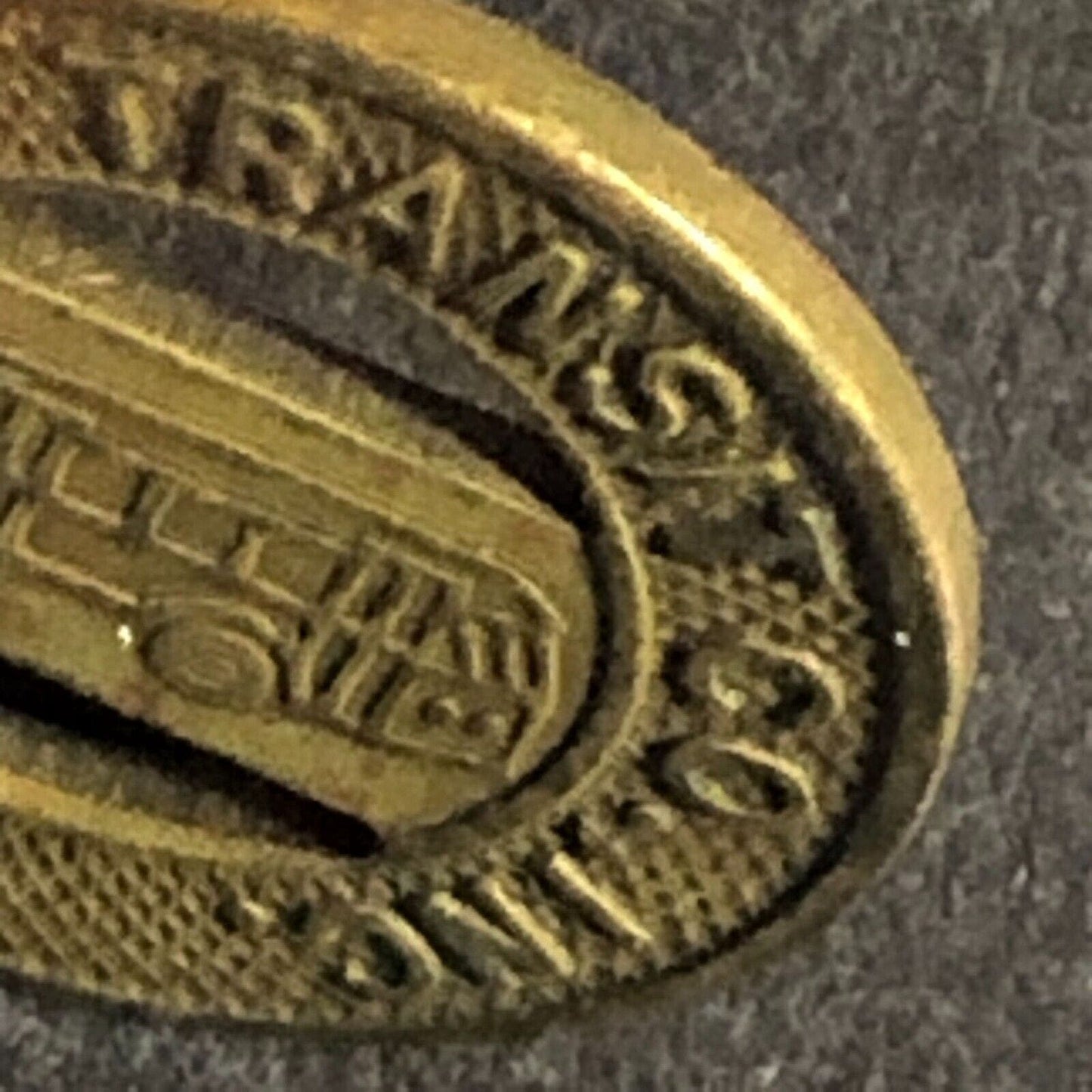 Gastonia Transit Co. (NC) Brass G/F One Fare Transit Bus Token - 16mm