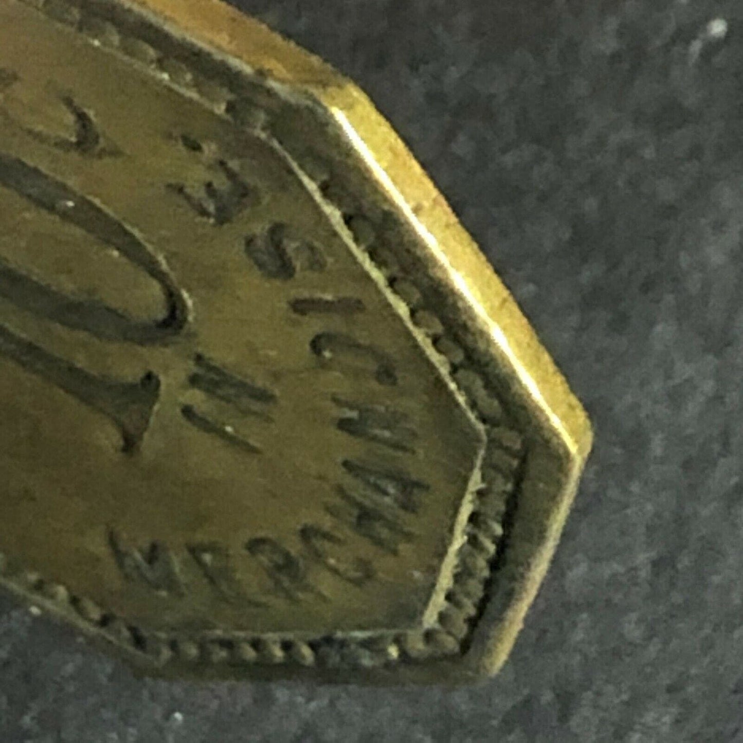 K.J. Taralseth Co. Warren, MN Brass Token G/F 10c 22.6mm Octagon Scarce