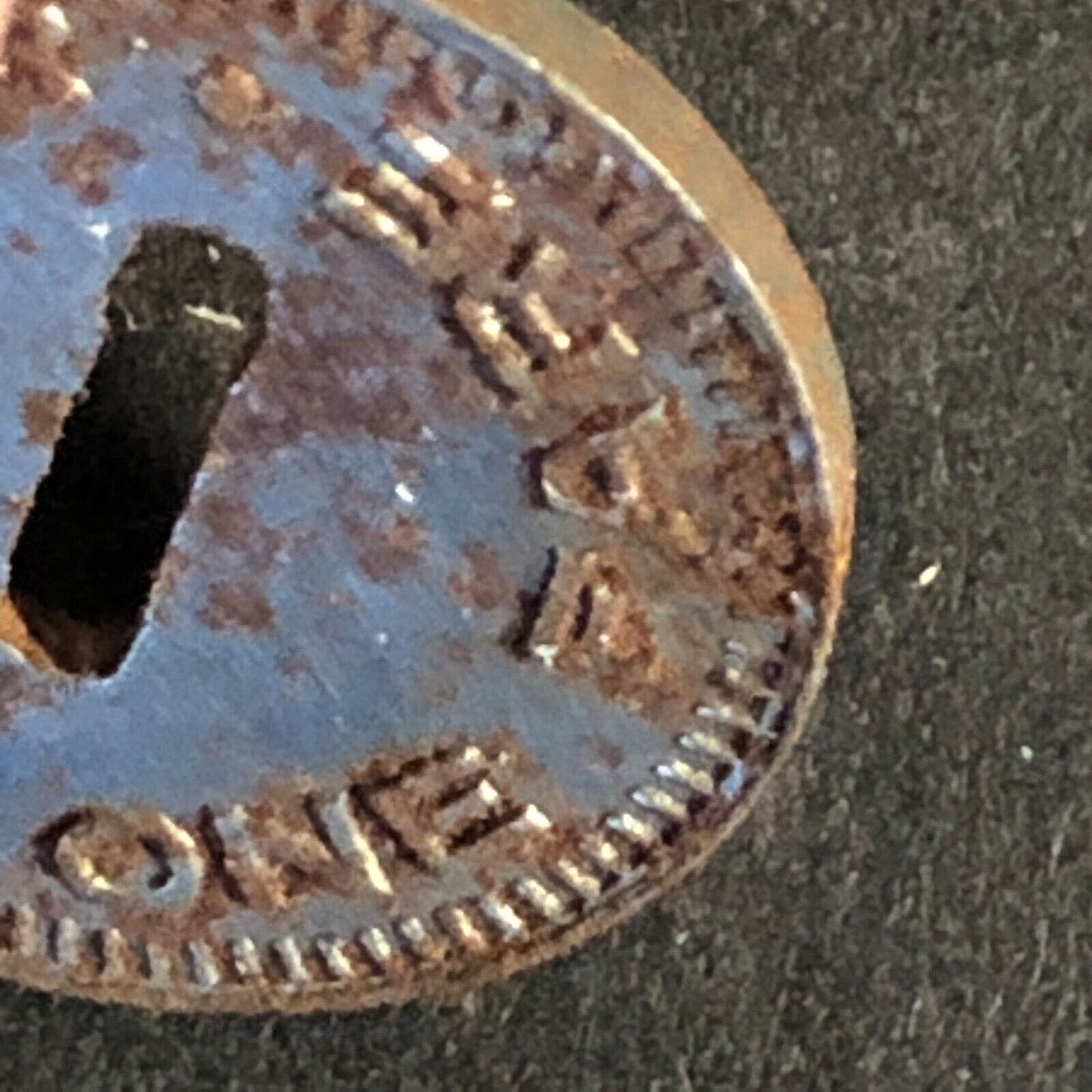 Highland Bus Line (Ambridge, PA) Steel G/F One Fare Transit Token 19.25mm Scarce