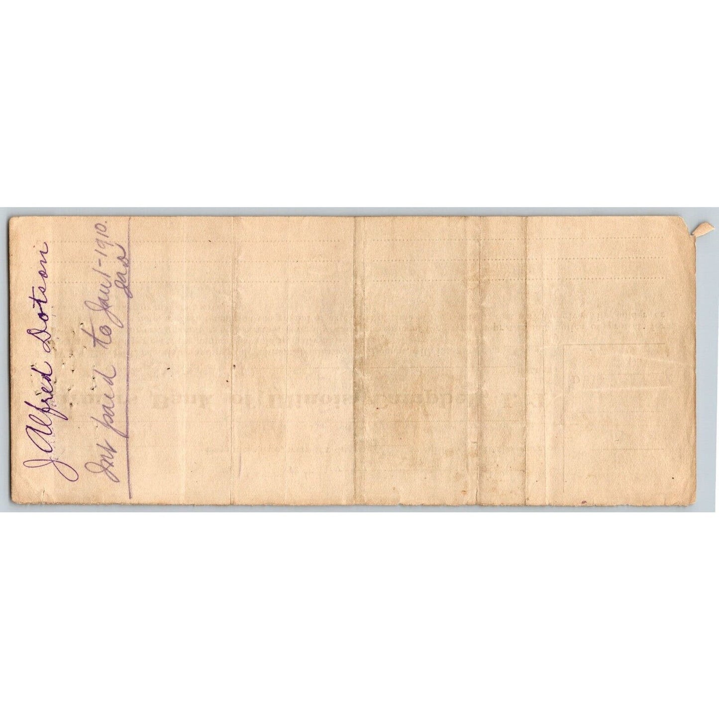 Campbell, Oklahoma 1908 Promissory Note w/ Indian Territory Strike-out Scarce