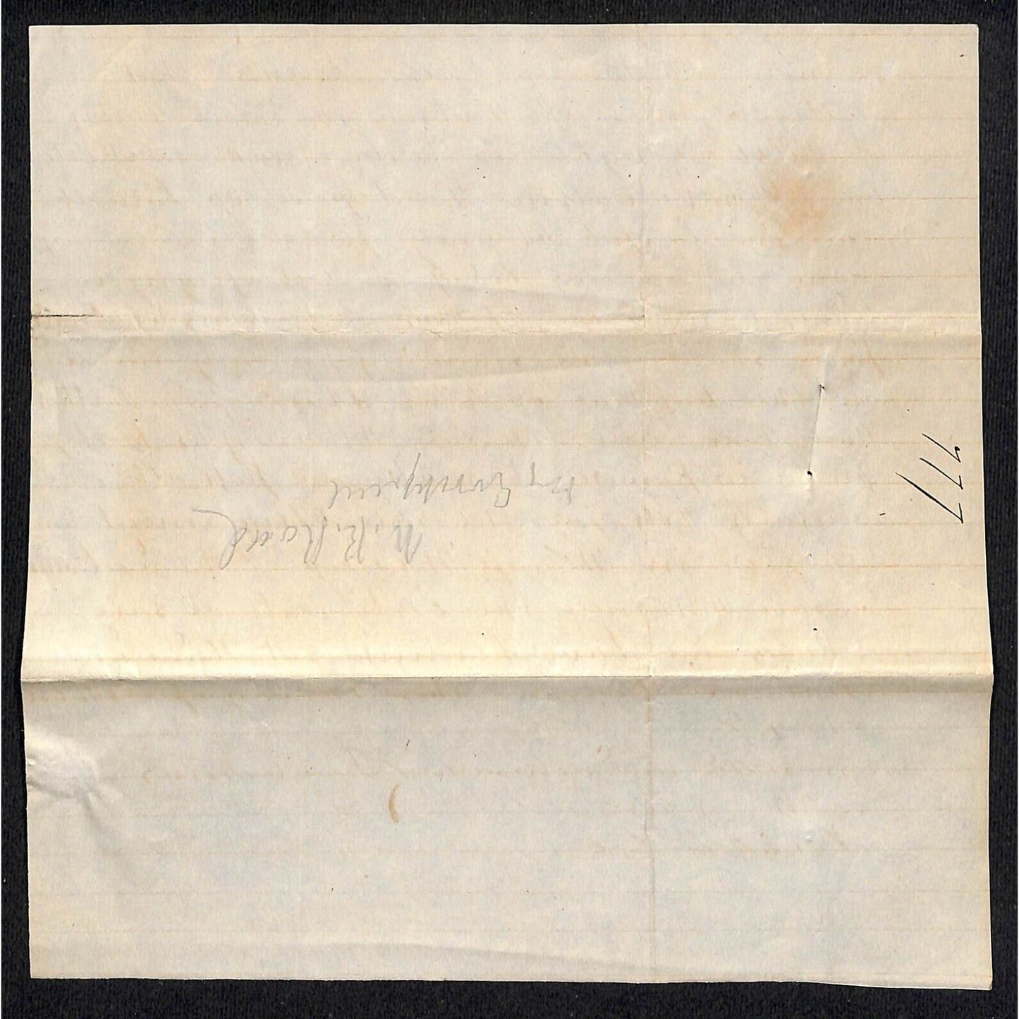 1847 Northern Railroad Stock Certificate w/ ALS Power Attorney Document w/Seal