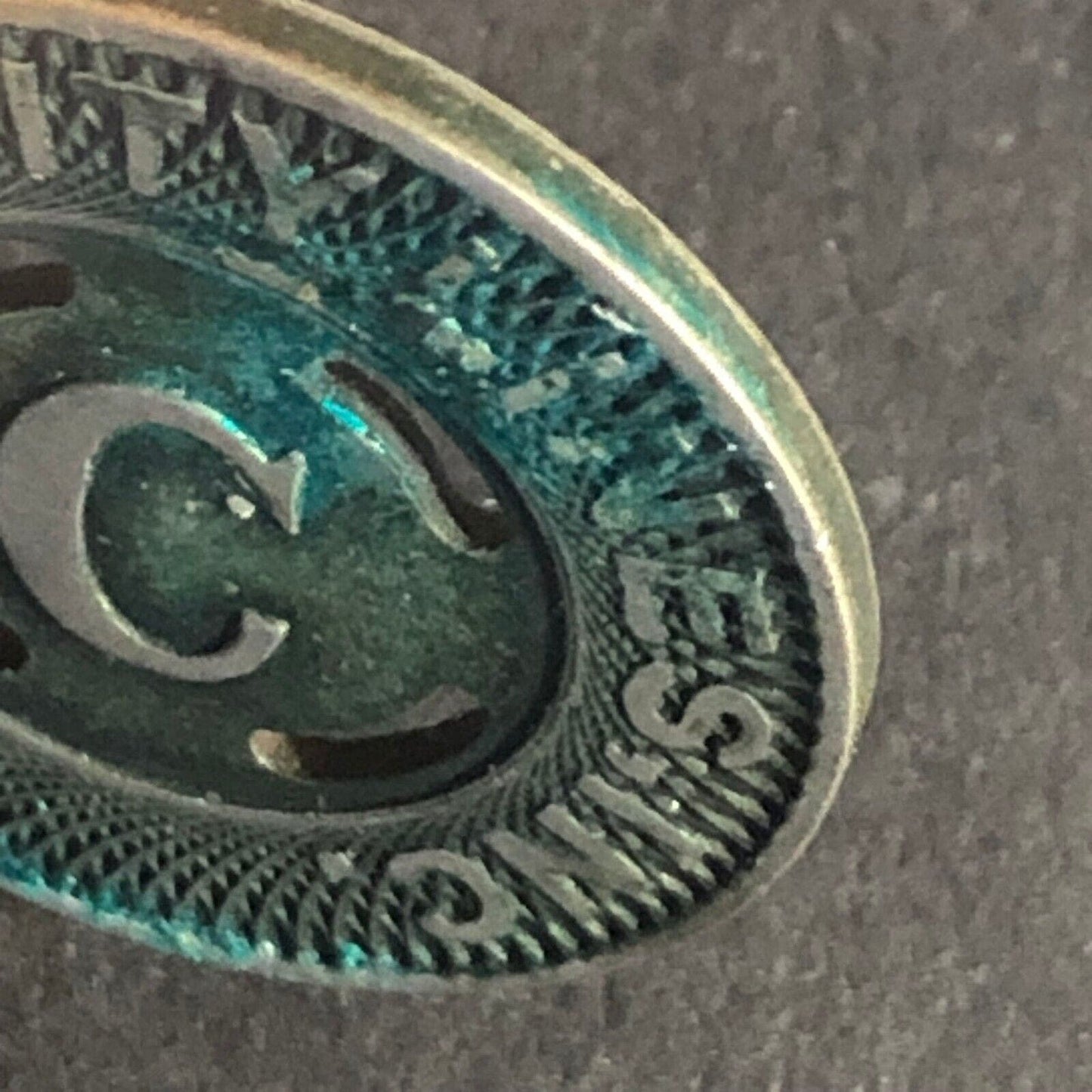 Canton City Lines Inc. "C" G/F One Fare Brass Transit Token -- 22.71mm