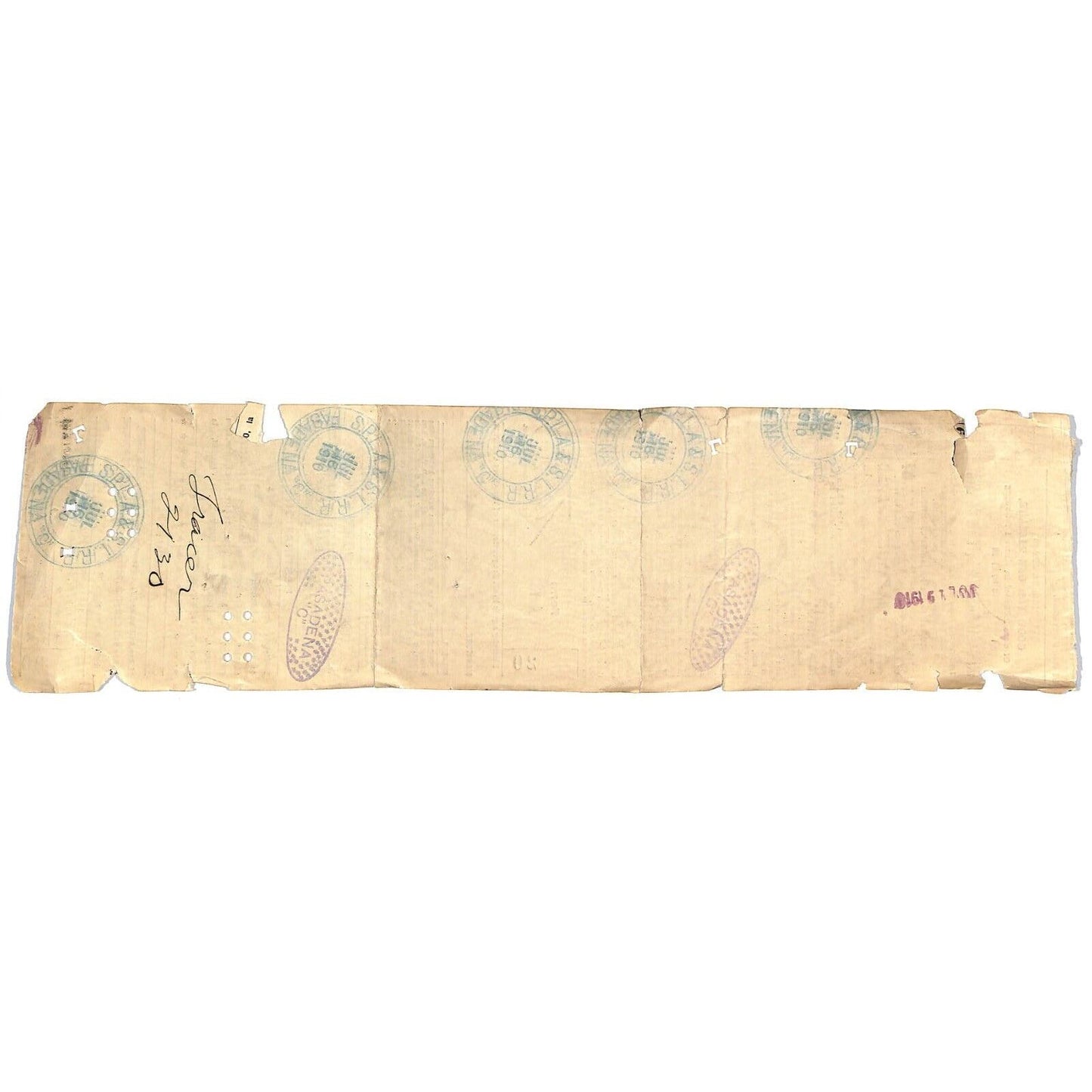 Chicago Great Western Railway Railroad Ticket 1910 CGW
