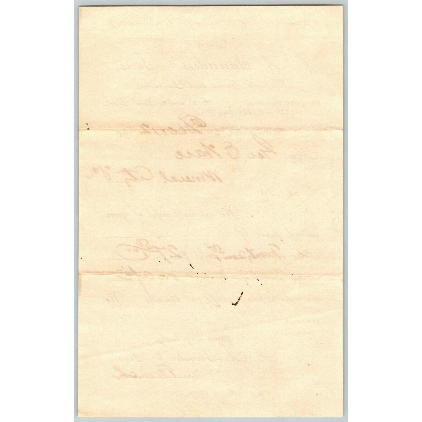 E.A. Saunders and Son Grocer Letterhead Richmond, VA to Geo. E. Wear Dec.1891