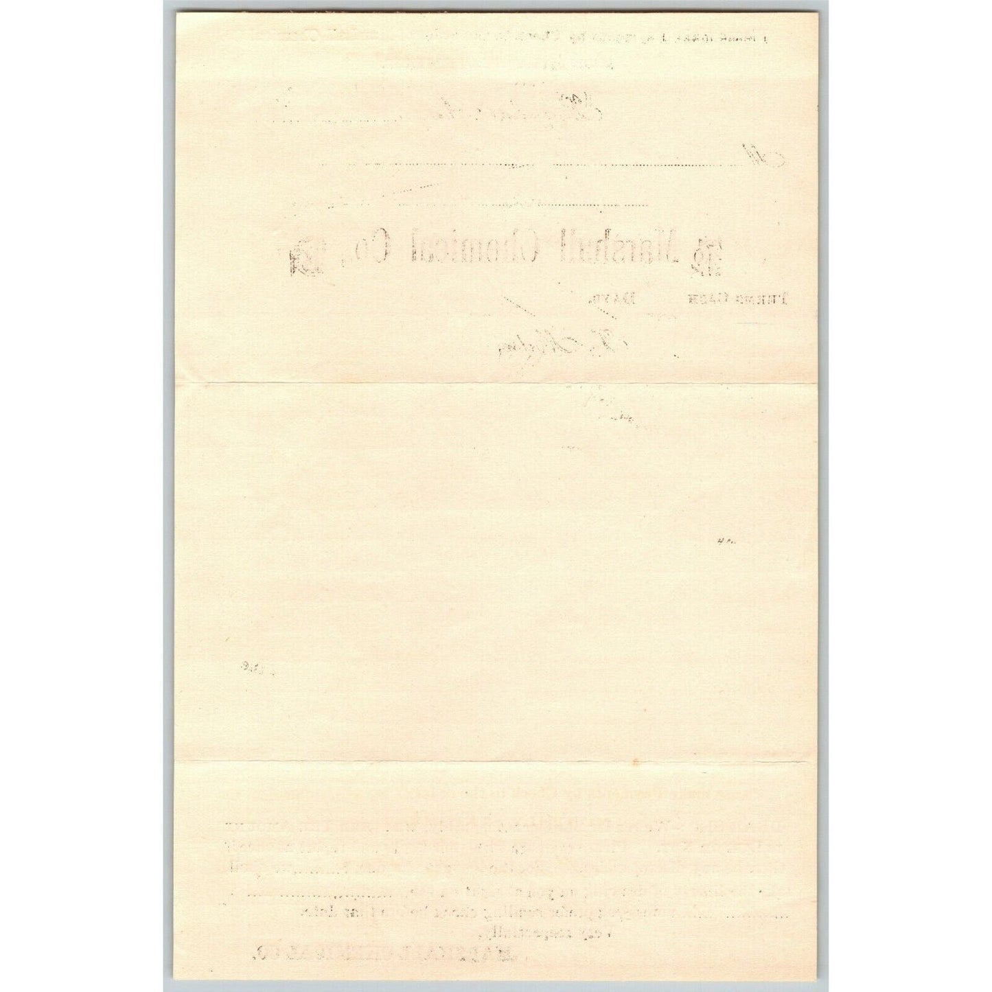 11/6 1895 Scarce Marshall Chemical Co Billhead Letterhead Sulphur Mines Virginia