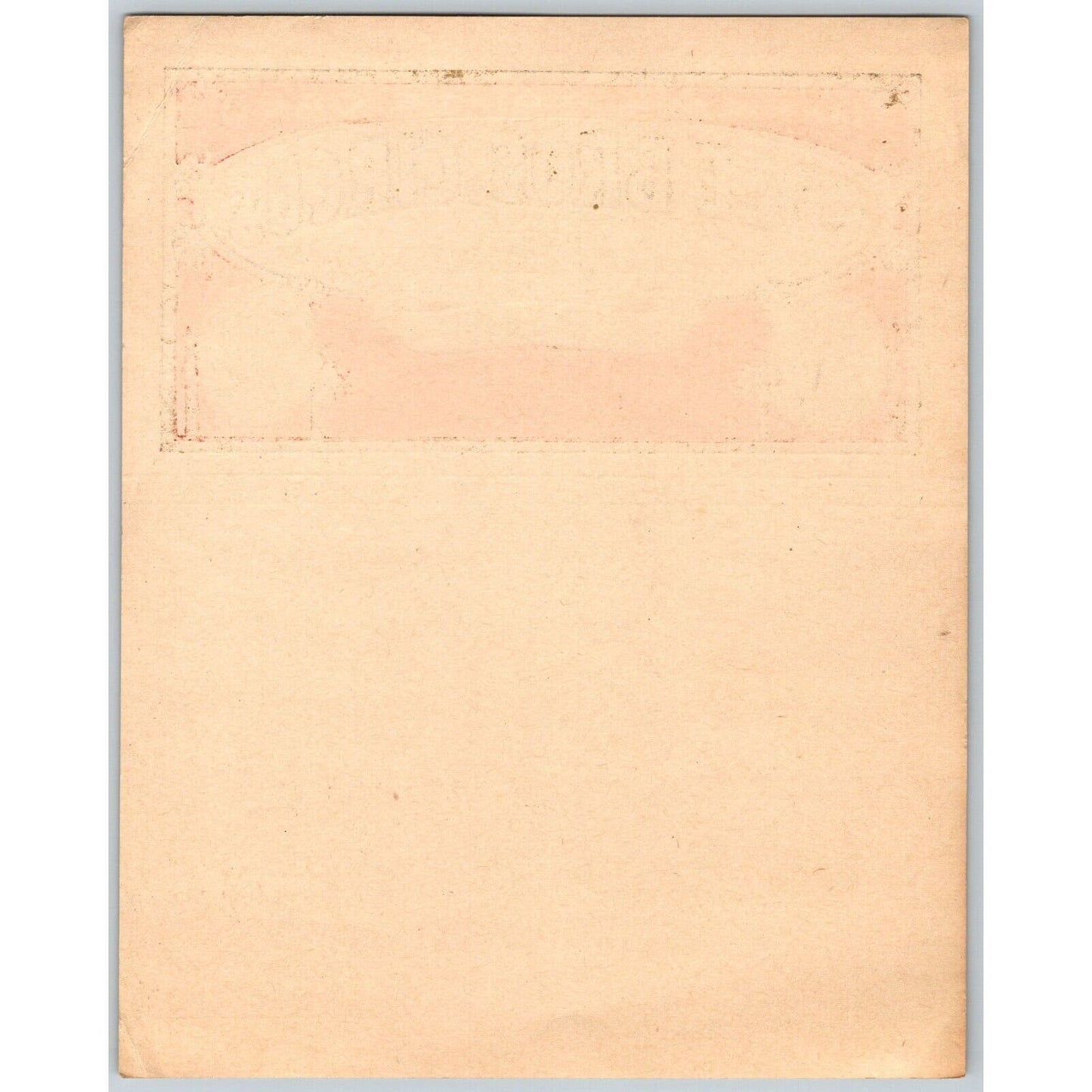 1936 Cole Bros with Clyde Beatty Circus Route Card Blank