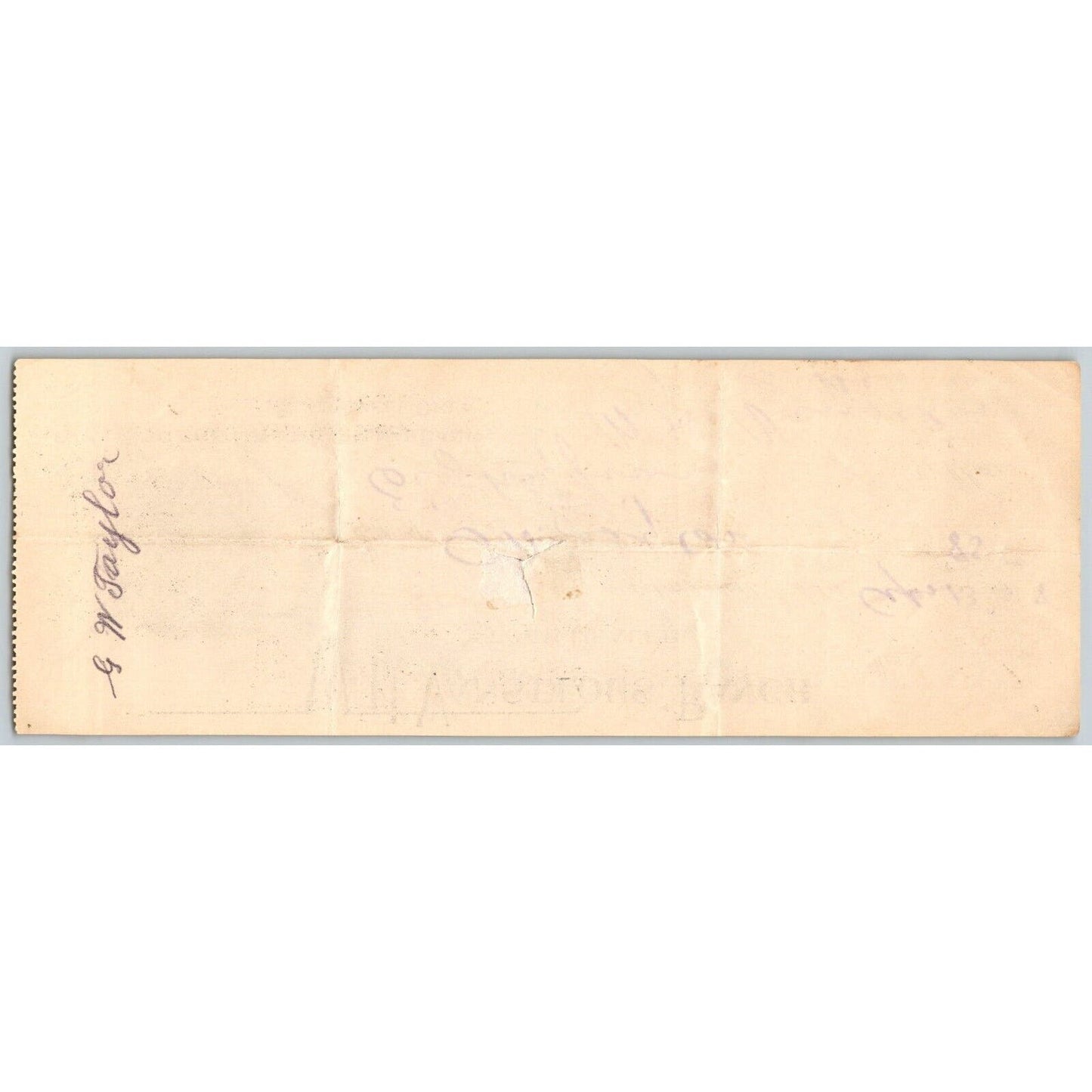 Blackwell OK 1908 V.H. Vanselous Ranch Check w/ Bull Vignette - Scarce