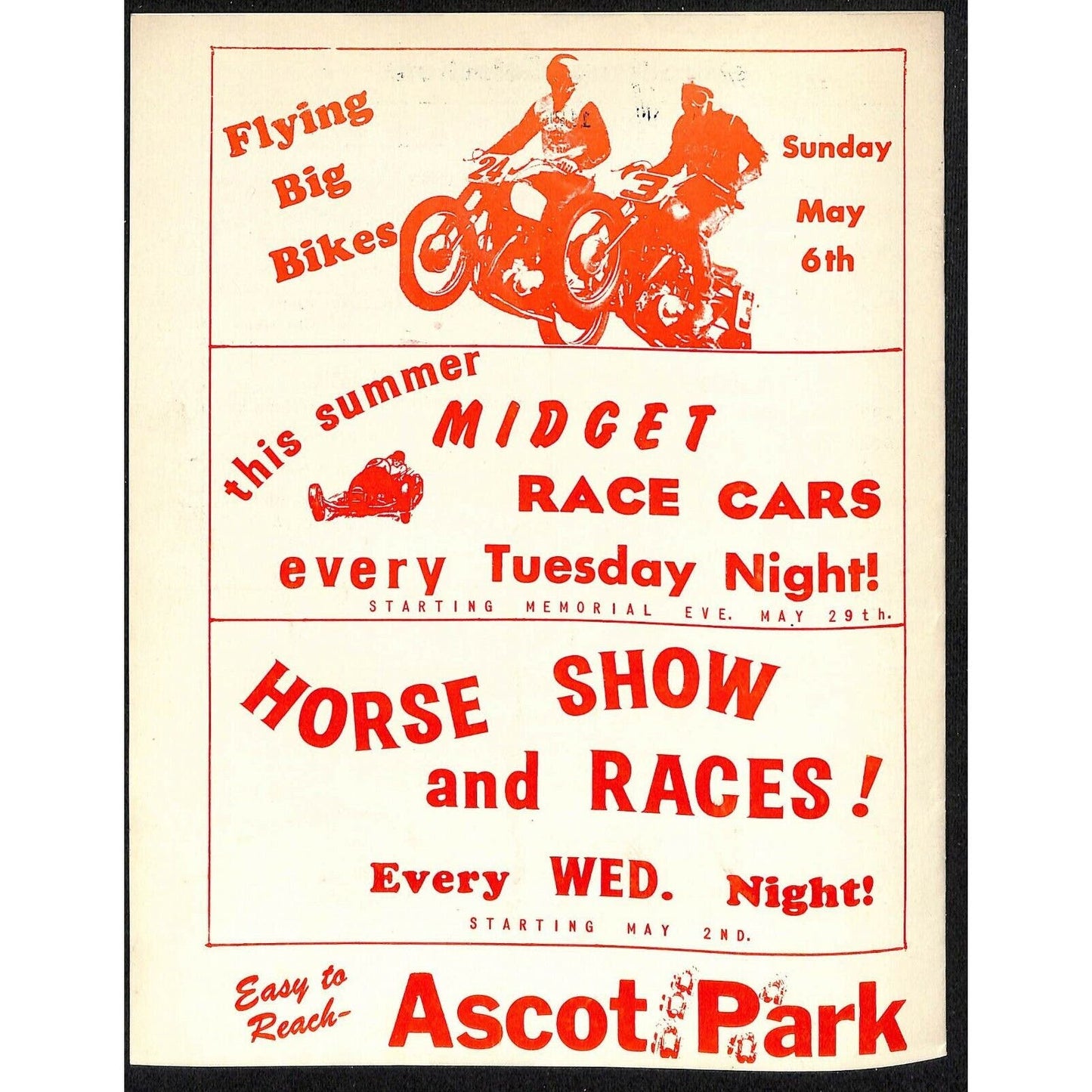 Scarce Apr 21 1962 CRA Championship Auto Racing Program Ascot Park Gardena 12pp.